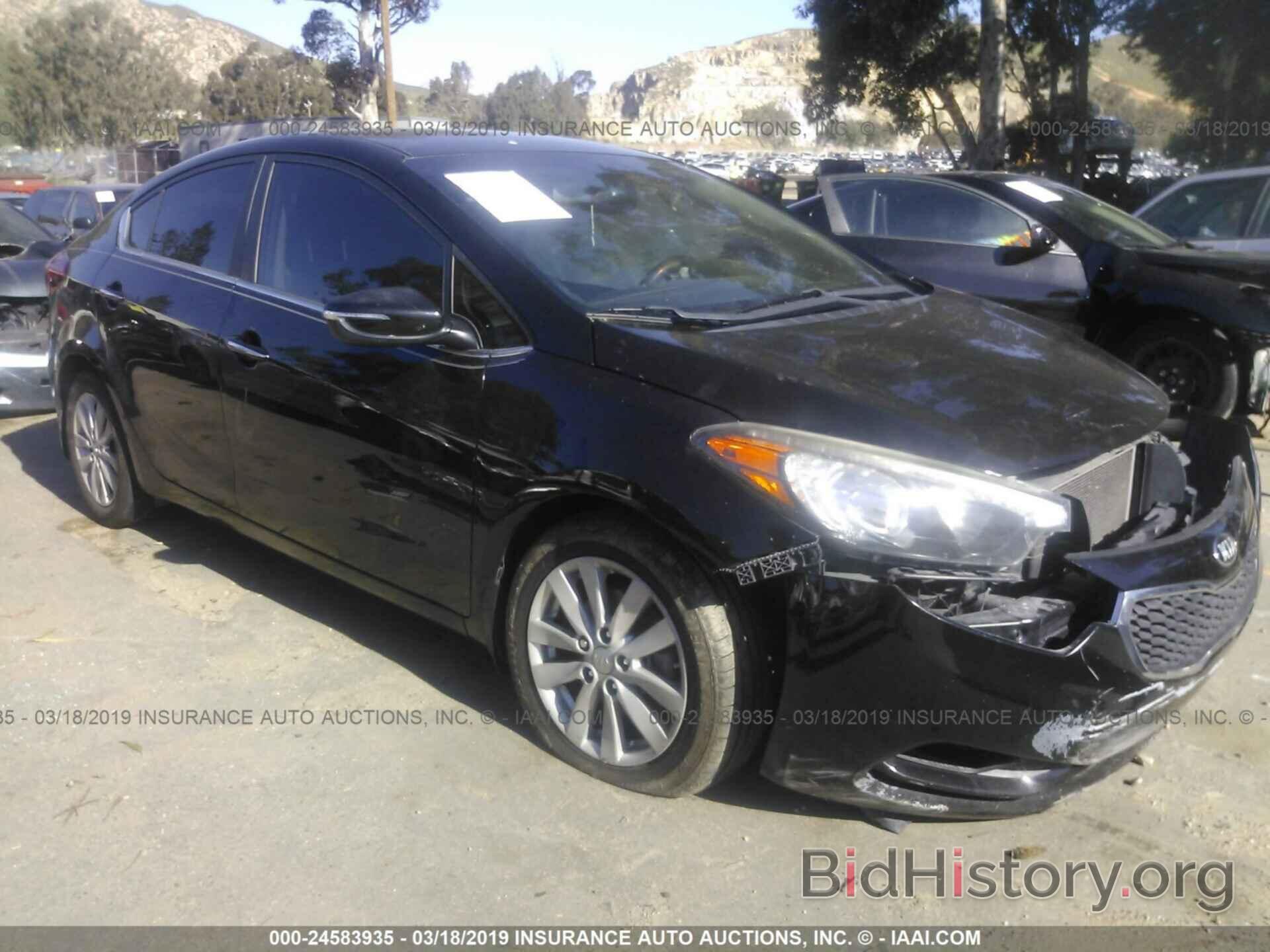 Photo KNAFX4A86E5207243 - KIA FORTE 2014