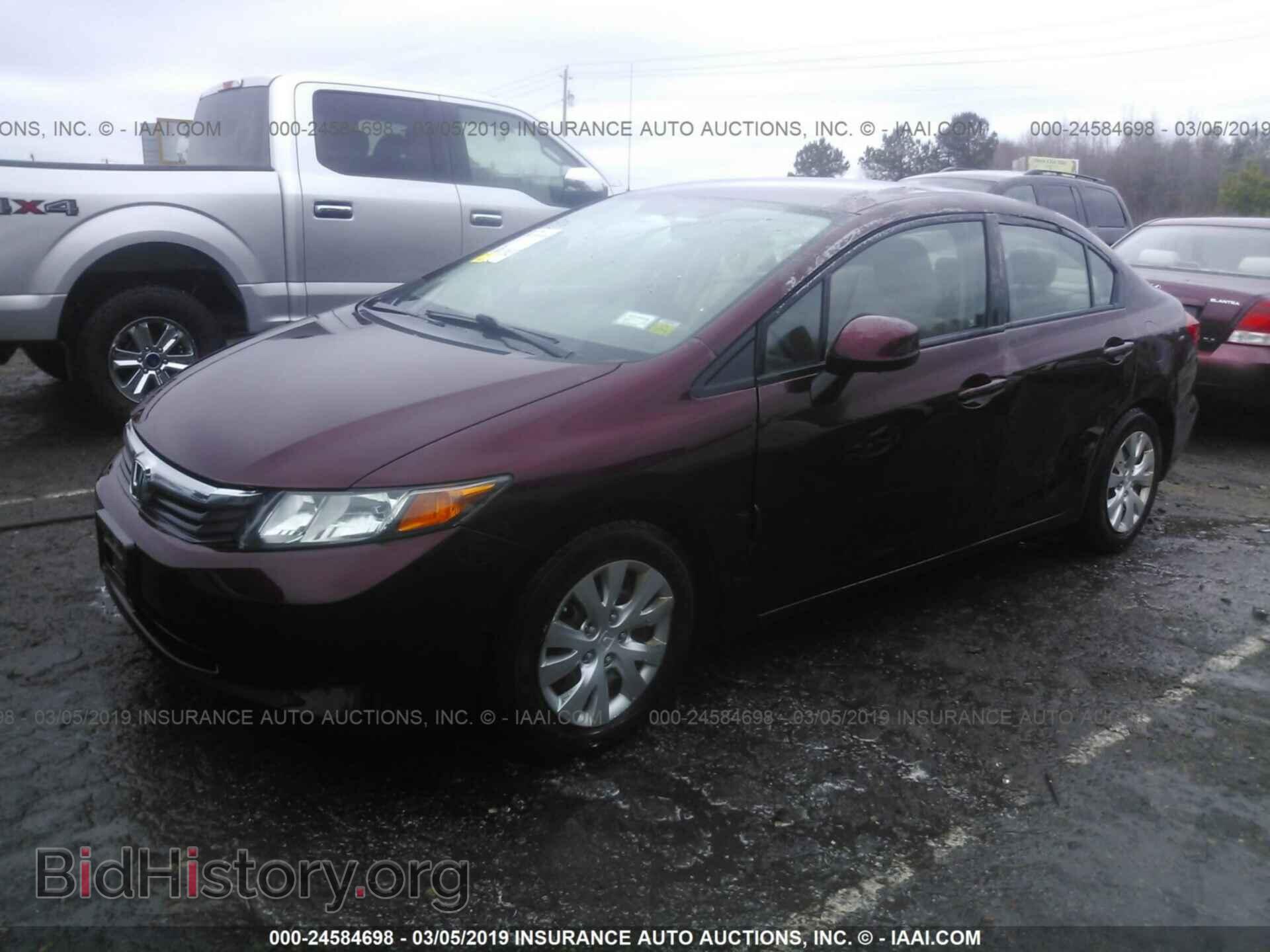 2012 HONDA CIVIC - VIN: 19XFB2F52CE369277 - Фото 2