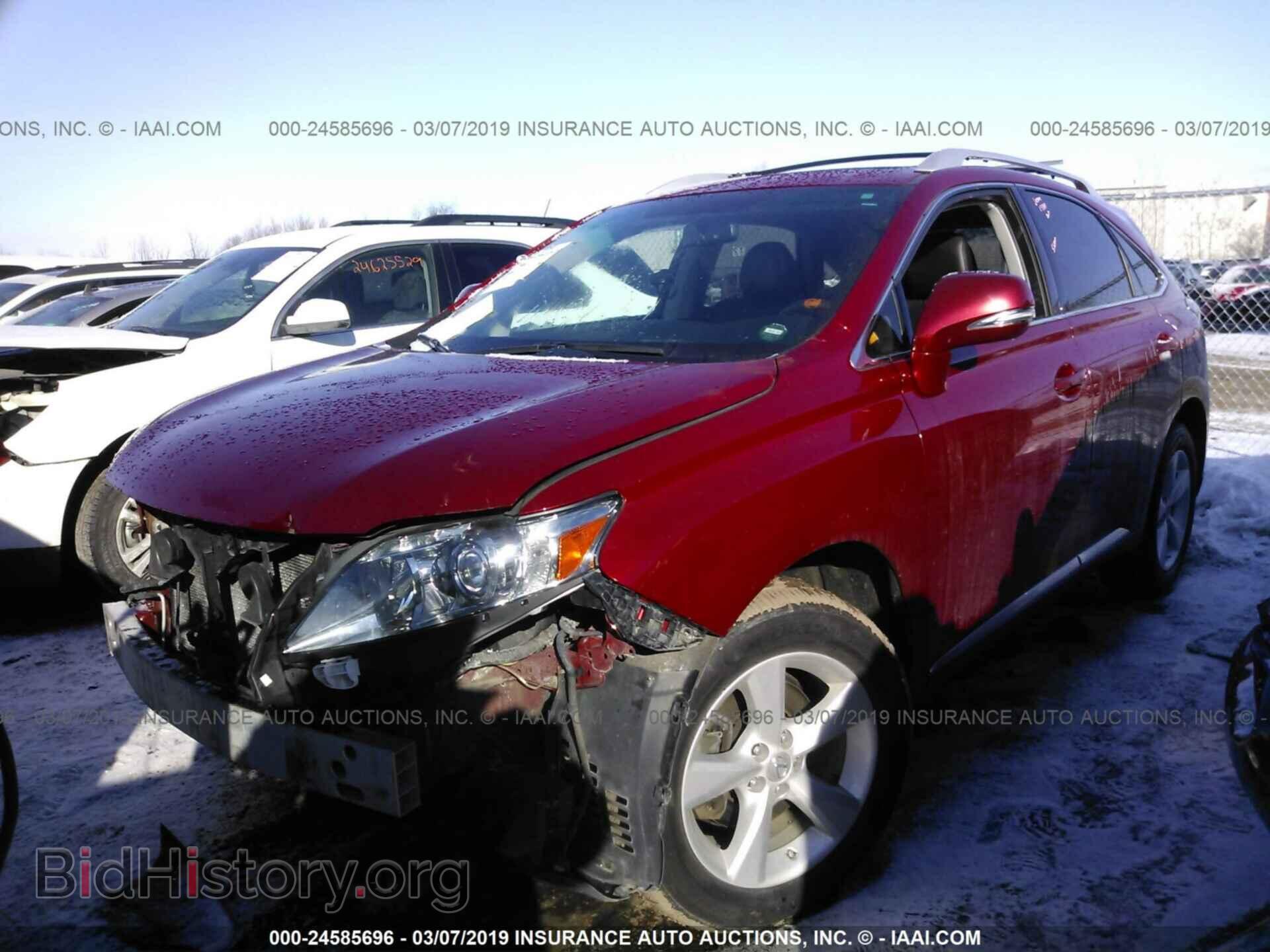 2012 LEXUS RX - VIN: 2T2BK1BA7CC148375 - Фото 2