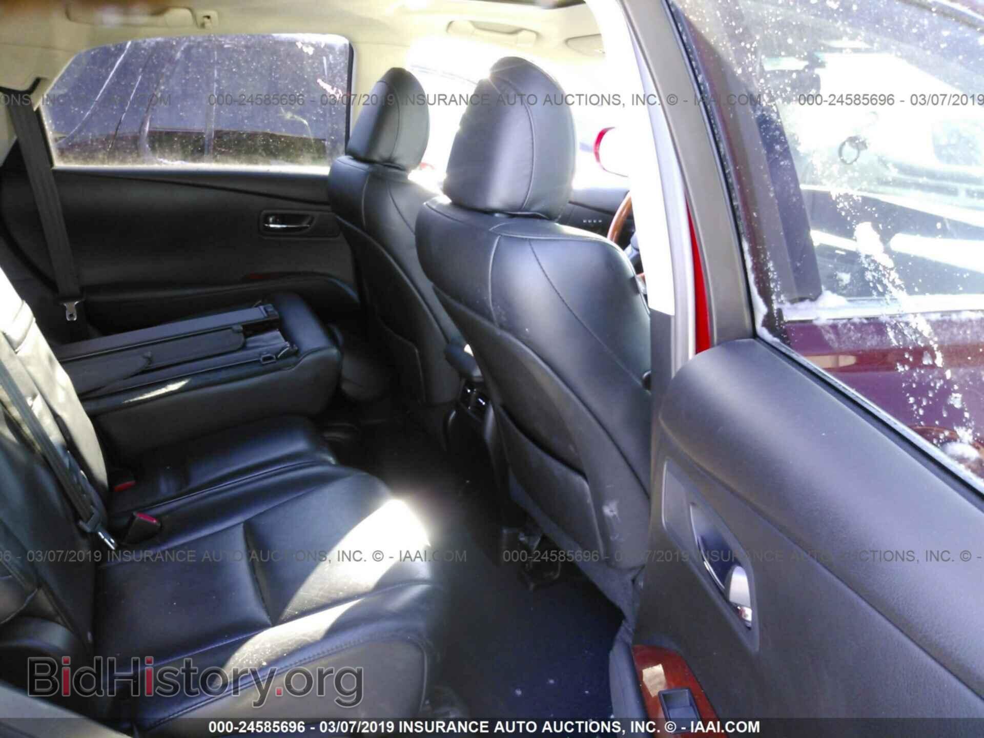2012 LEXUS RX - VIN: 2T2BK1BA7CC148375 - Фото 8