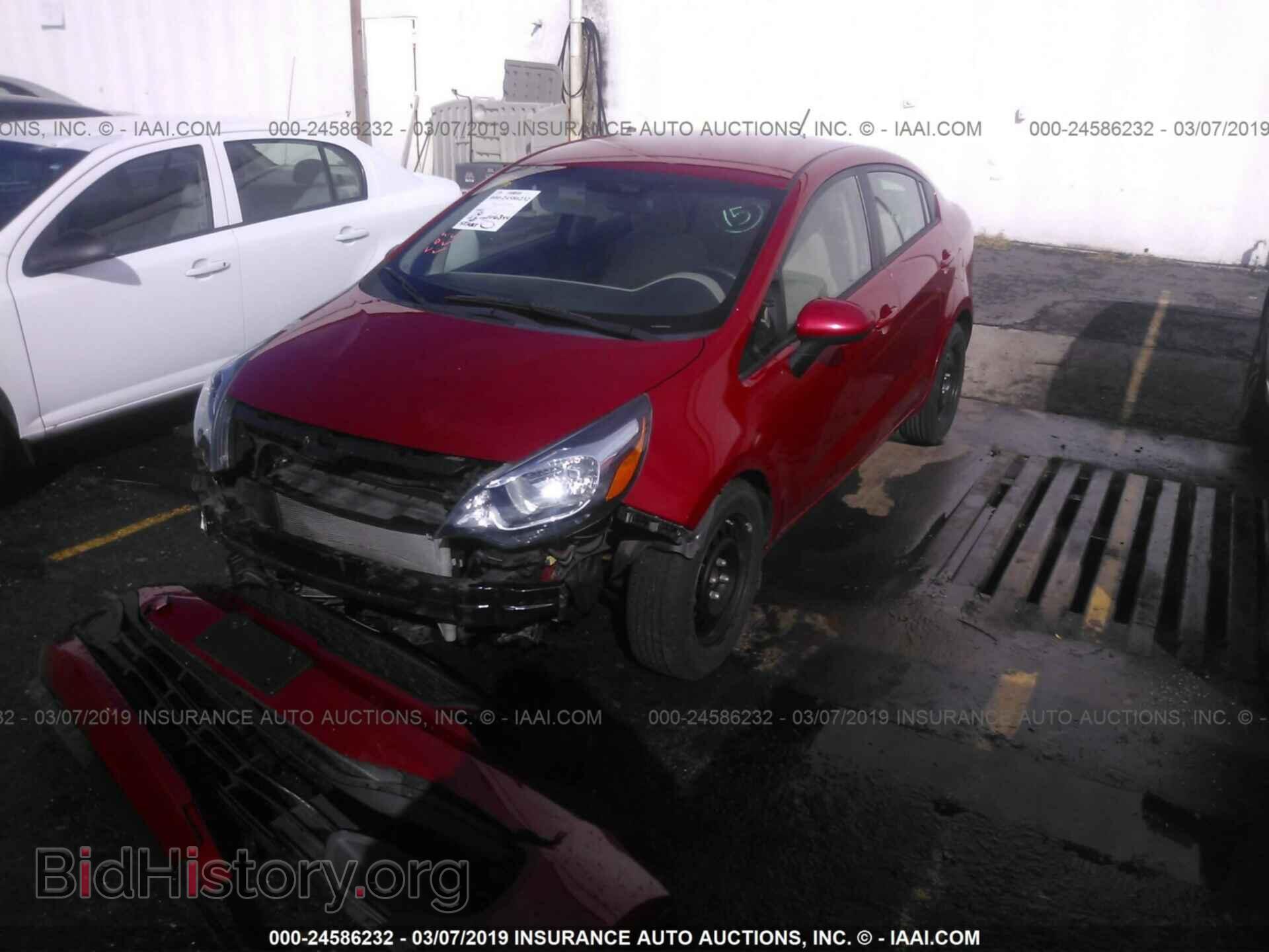 2013 KIA RIO - VIN: KNADM4A39D6317877 - Фото 2