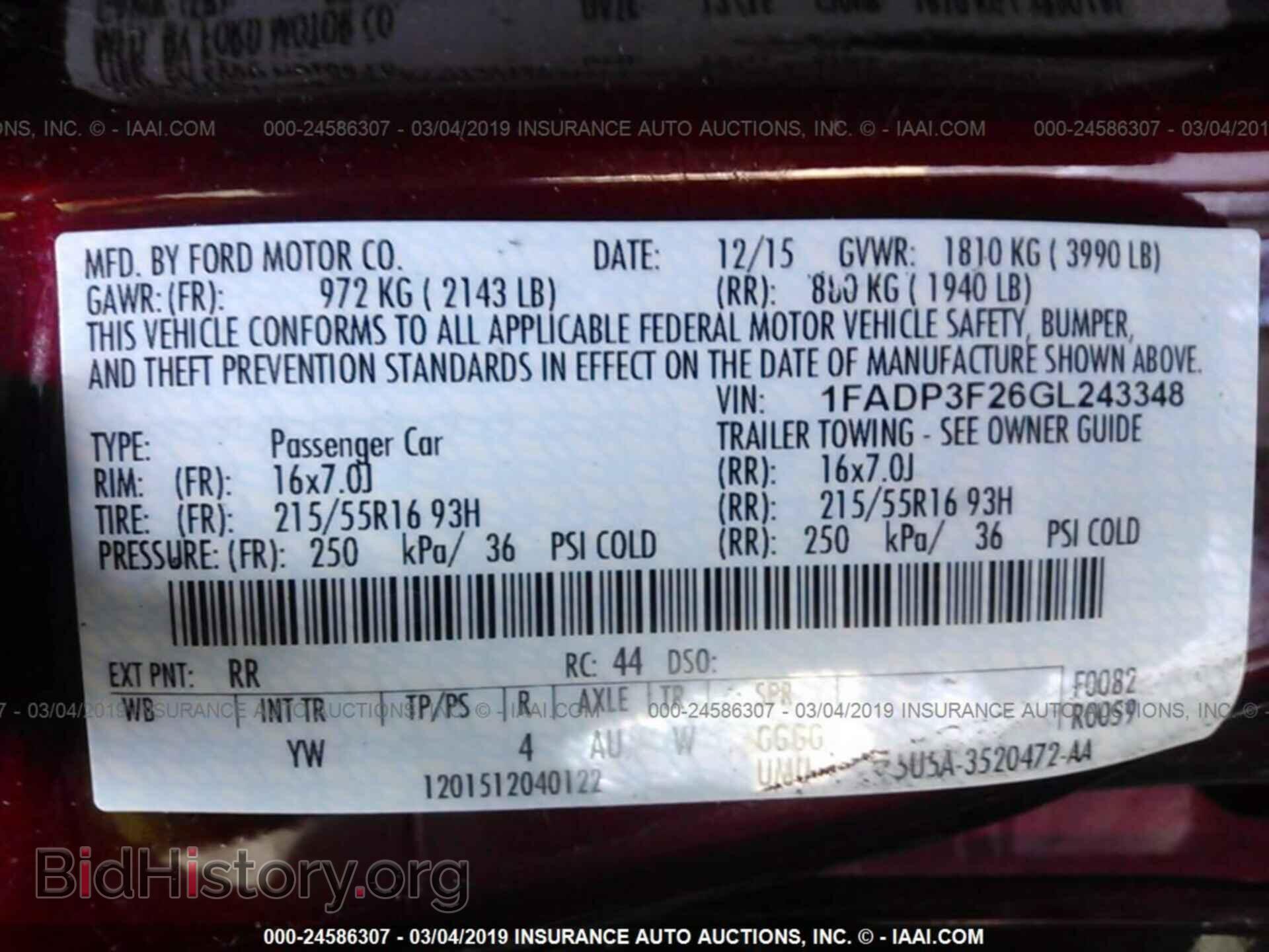 2016 FORD FOCUS - VIN: 1FADP3F26GL243348 - Photo 9