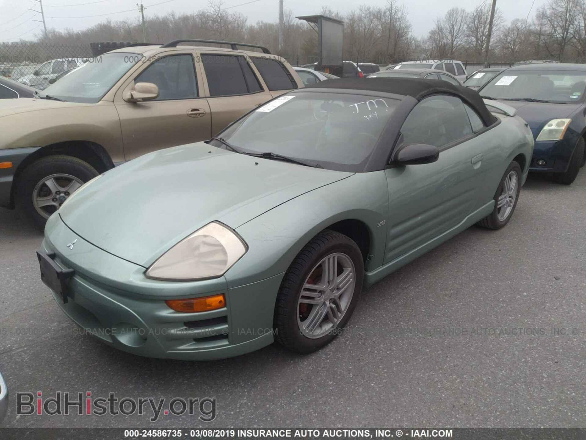 2003 MITSUBISHI ECLIPSE - VIN: 4A3AE55H33E123040 - Фото 2