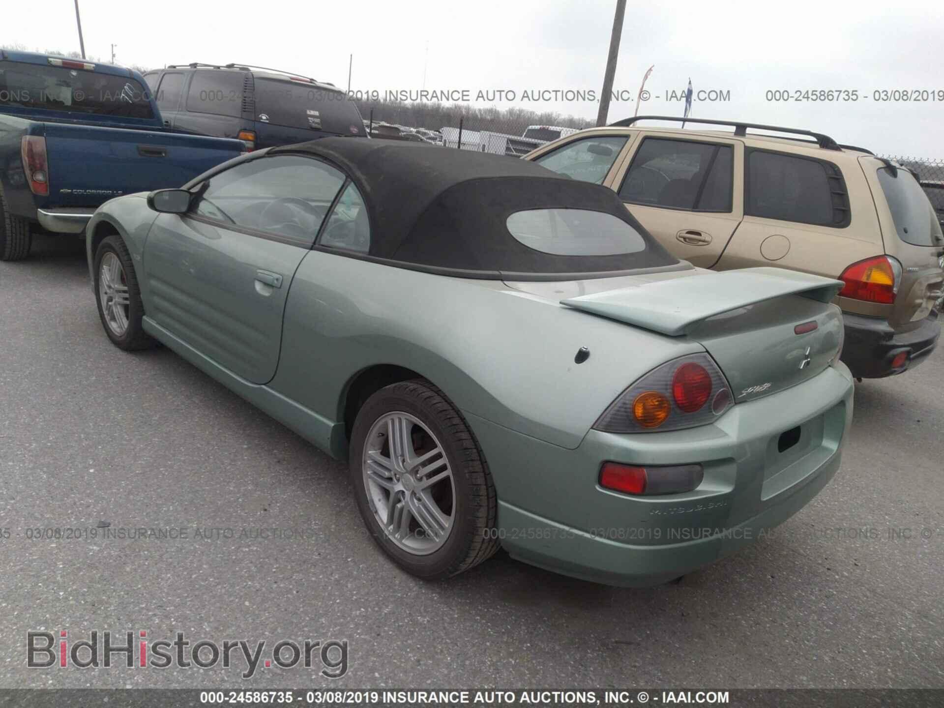 2003 MITSUBISHI ECLIPSE - VIN: 4A3AE55H33E123040 - Фото 3