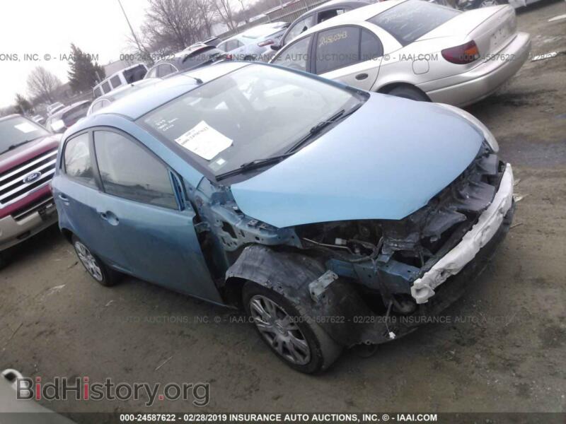 2012 Mazda MAZDA2 (VIN JM1DE1KY4C0142612) — photo 1 of 10, IAAI, damage: front end