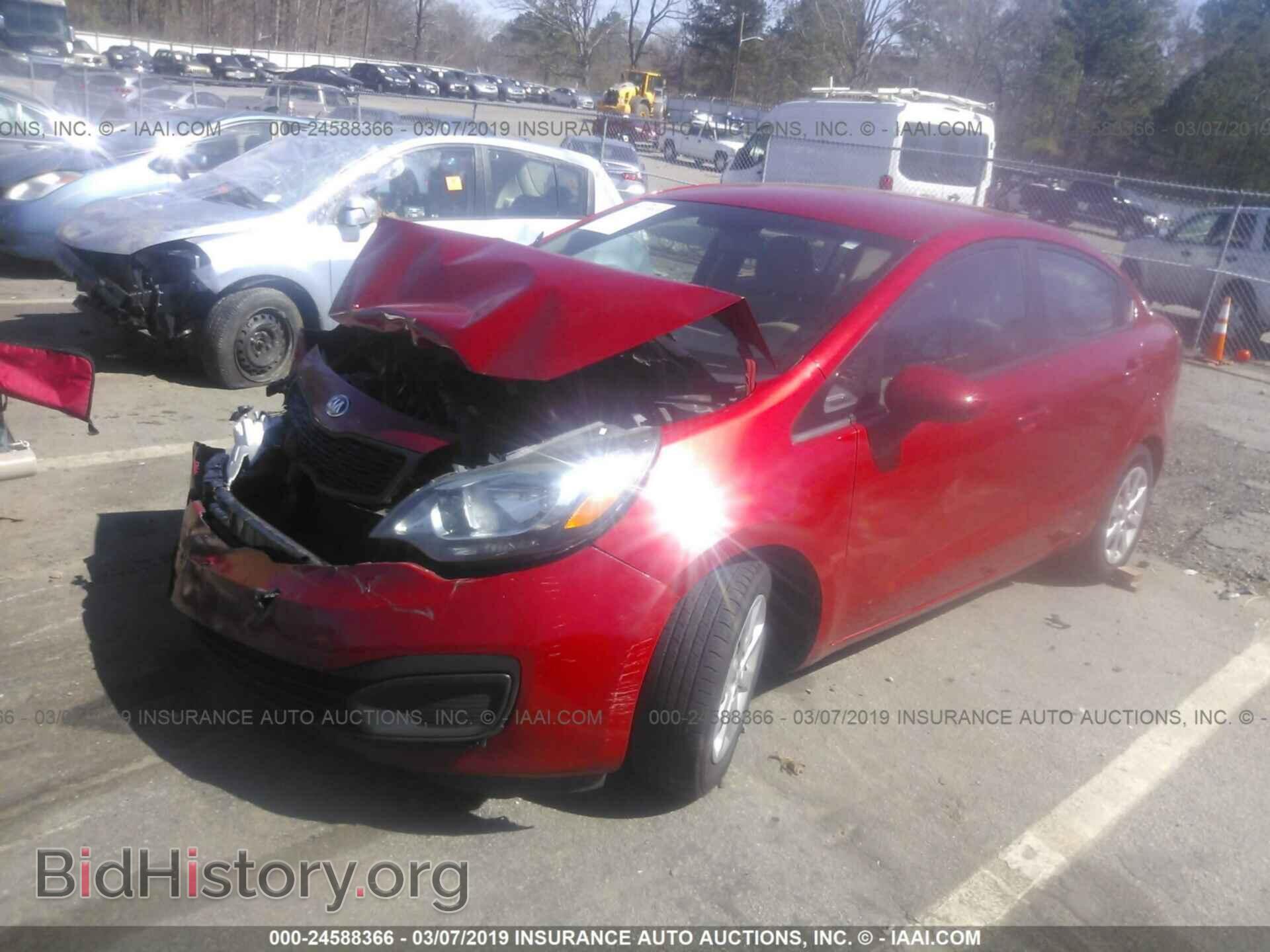 2014 KIA RIO - VIN: KNADM4A30E6387656 - Фото 2