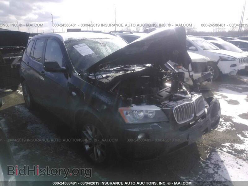 2014 BMW X3 XDRIVE28I (VIN 5UXWX9C57E0D24461) — фото 1 из 10, IAAI, повреждение: передняя часть