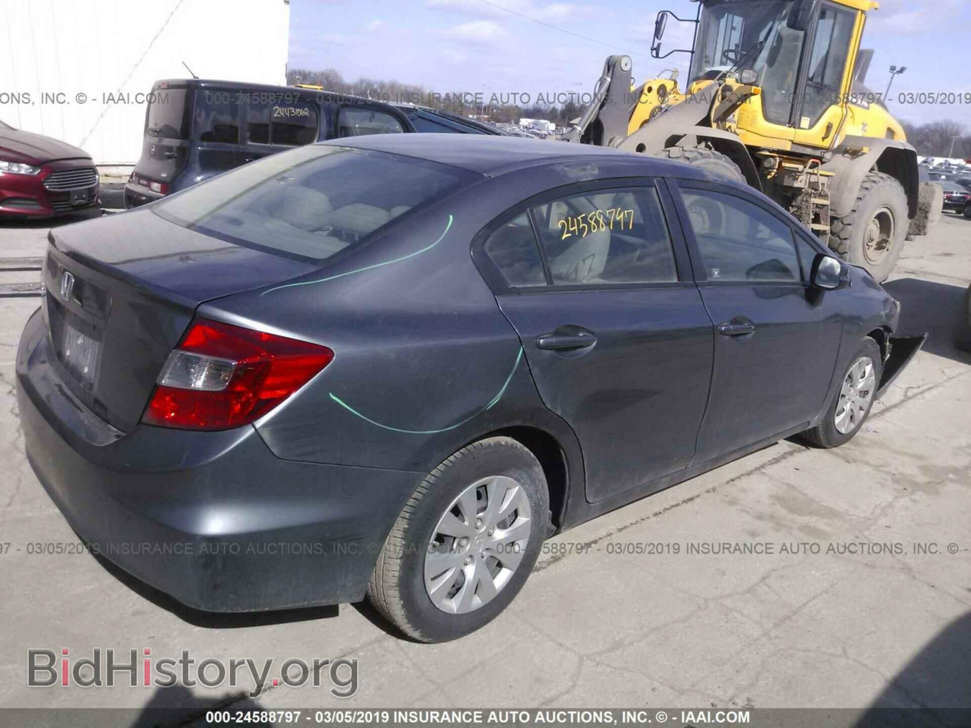 2012 HONDA CIVIC - VIN: 19XFB2F5XCE309750 - Фото 4