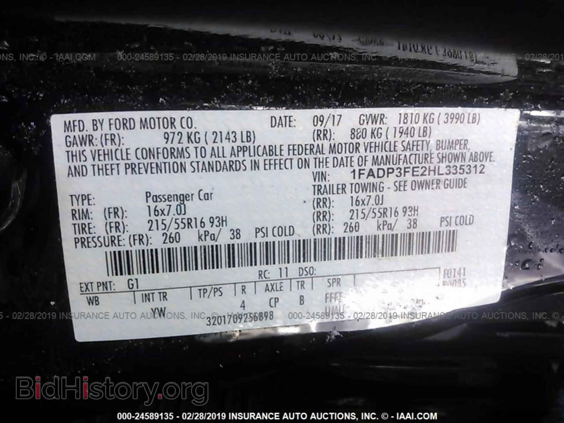 2017 FORD FOCUS - VIN: 1FADP3FE2HL335312 - Photo 9