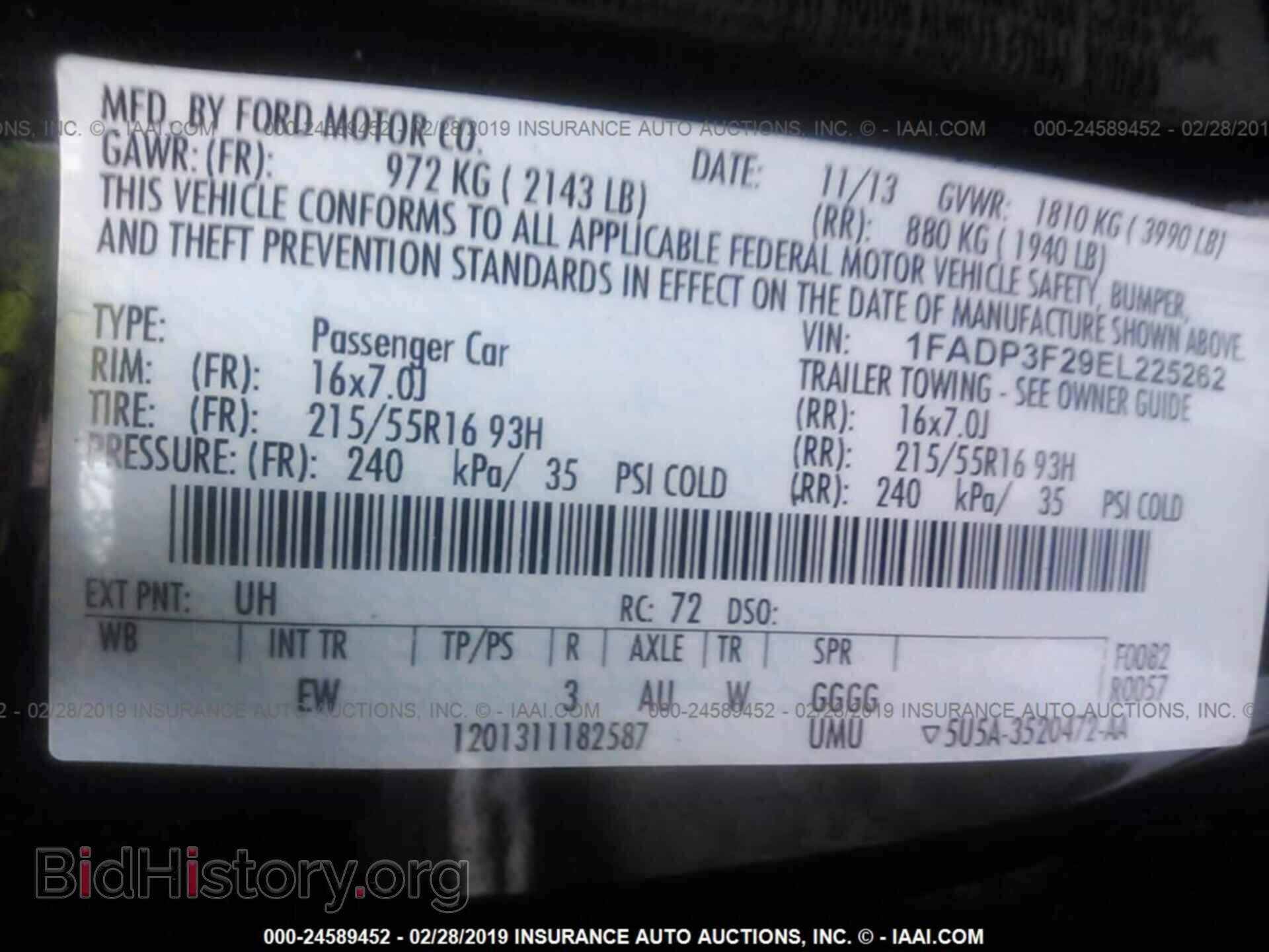 2014 FORD FOCUS - VIN: 1FADP3F29EL225262 - Photo 9