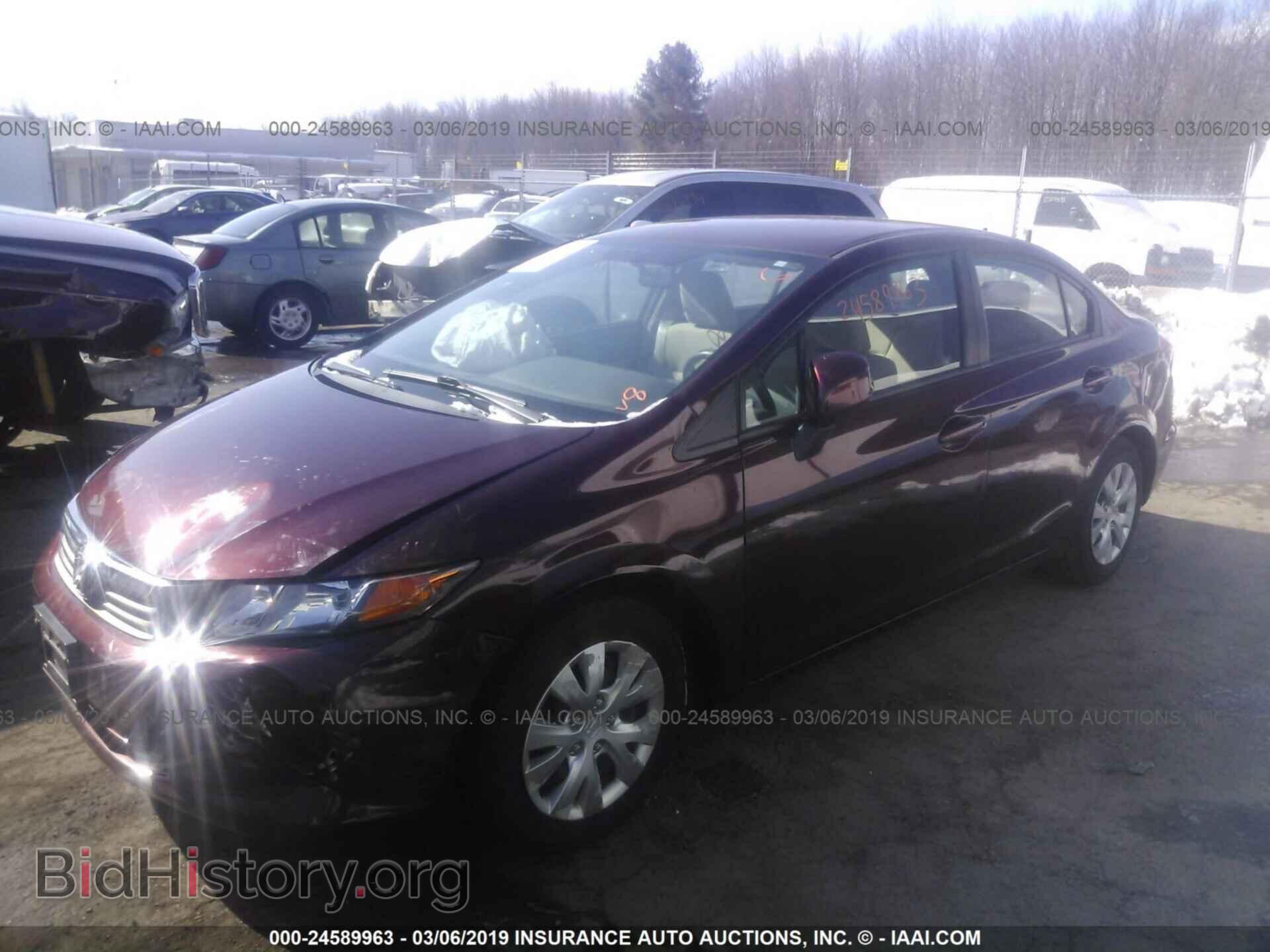 2012 HONDA CIVIC - VIN: 19XFB2F55CE381763 - Фото 2