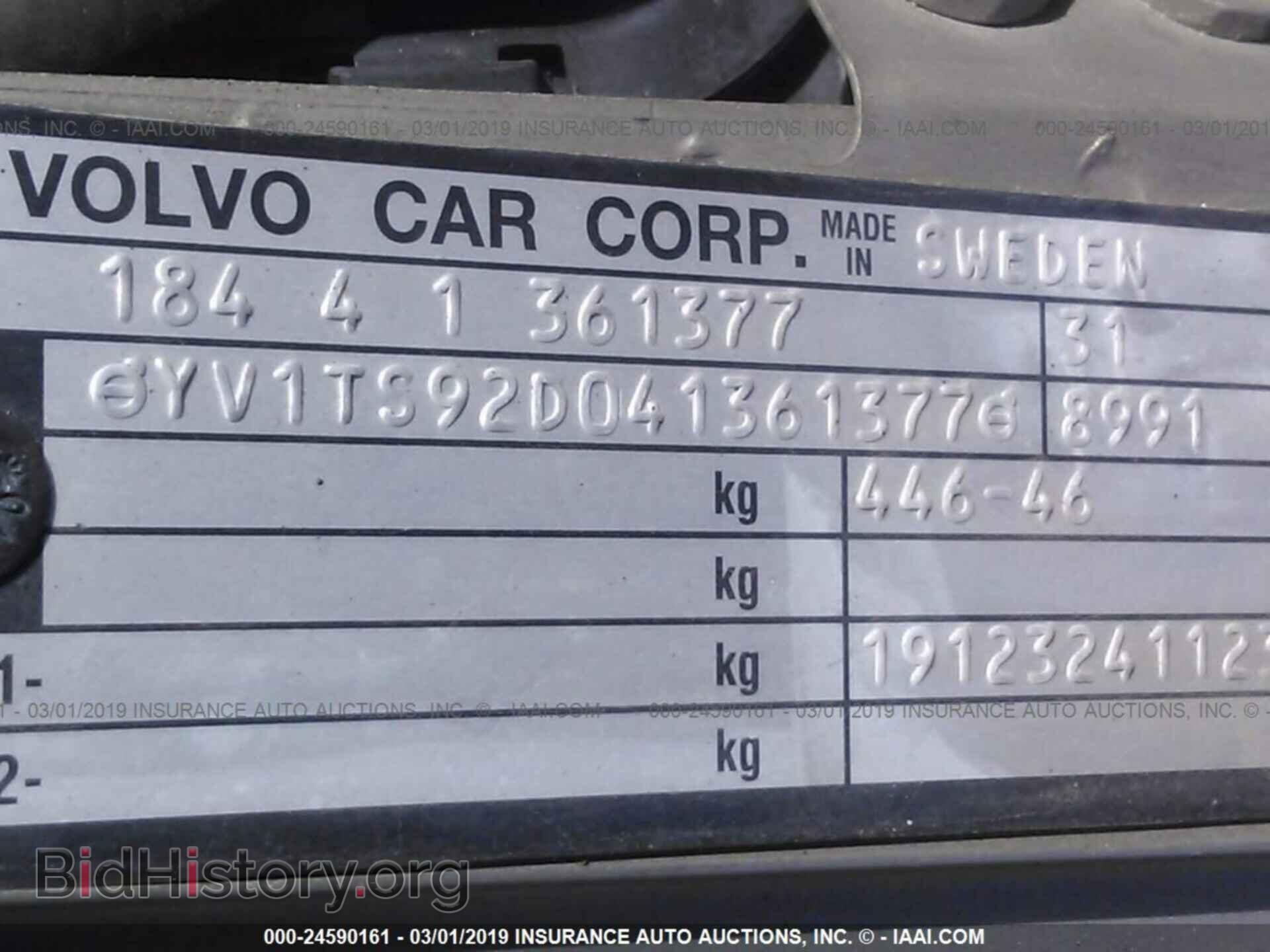 2004 VOLVO S80 - VIN: YV1TS92D041361377 - Фото 9