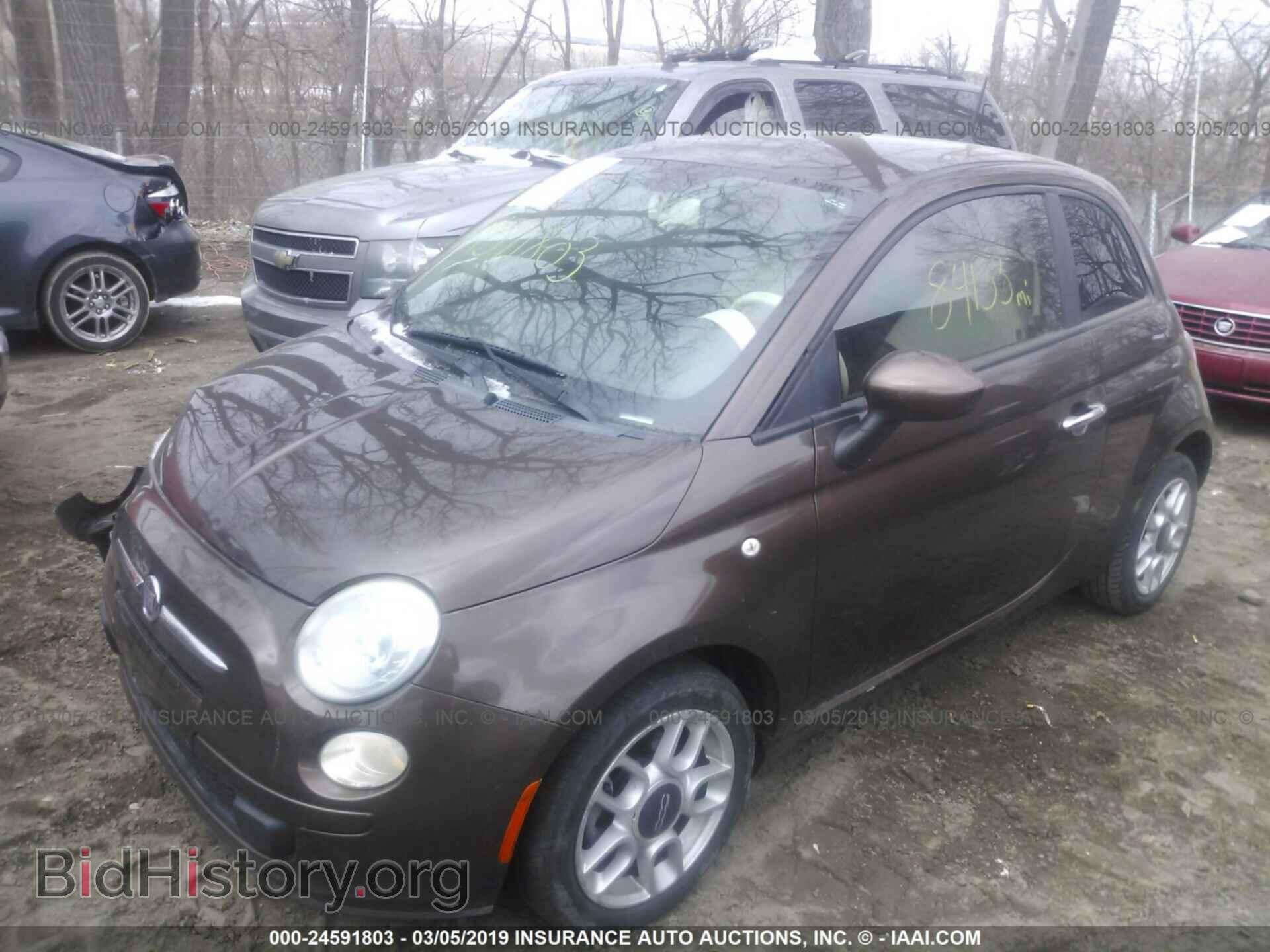 2012 FIAT 500 - VIN: 3C3CFFAR2CT272007 - Фото 2