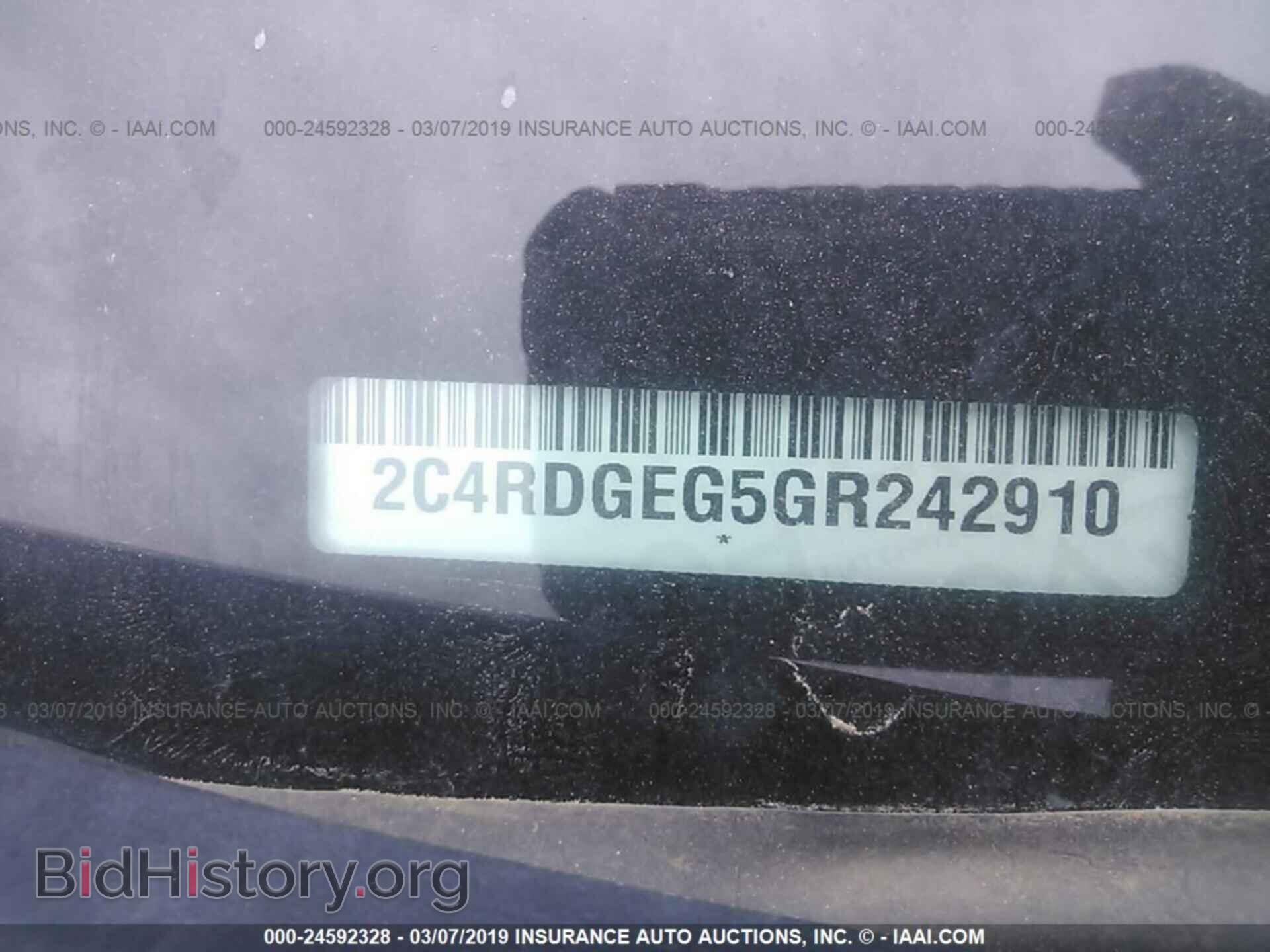 2016 DODGE GRAND CARAVAN - VIN: 2C4RDGEG5GR242910 - Фото 9