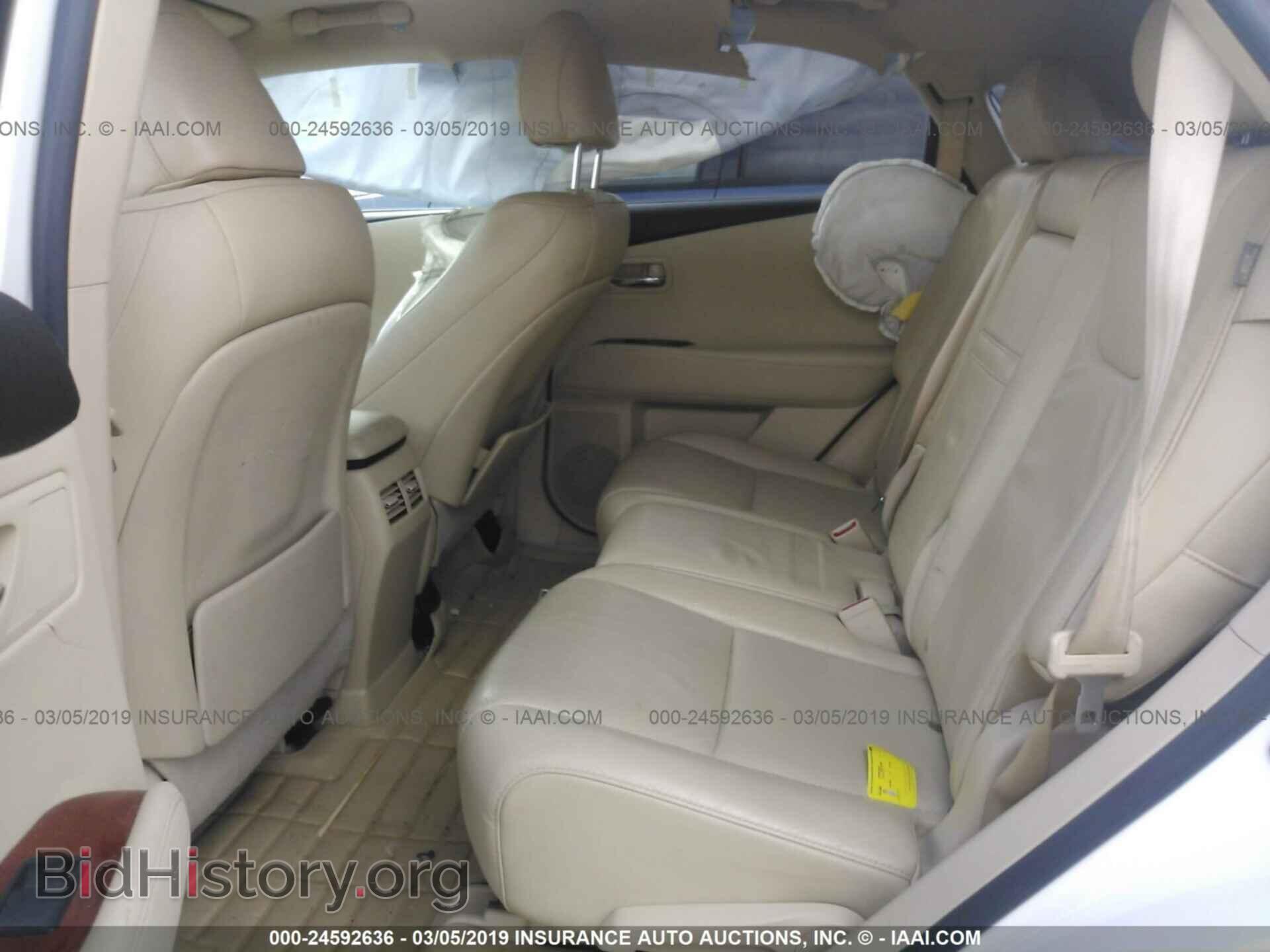 2012 LEXUS RX - VIN: 2T2BK1BA6CC148528 - Фото 8