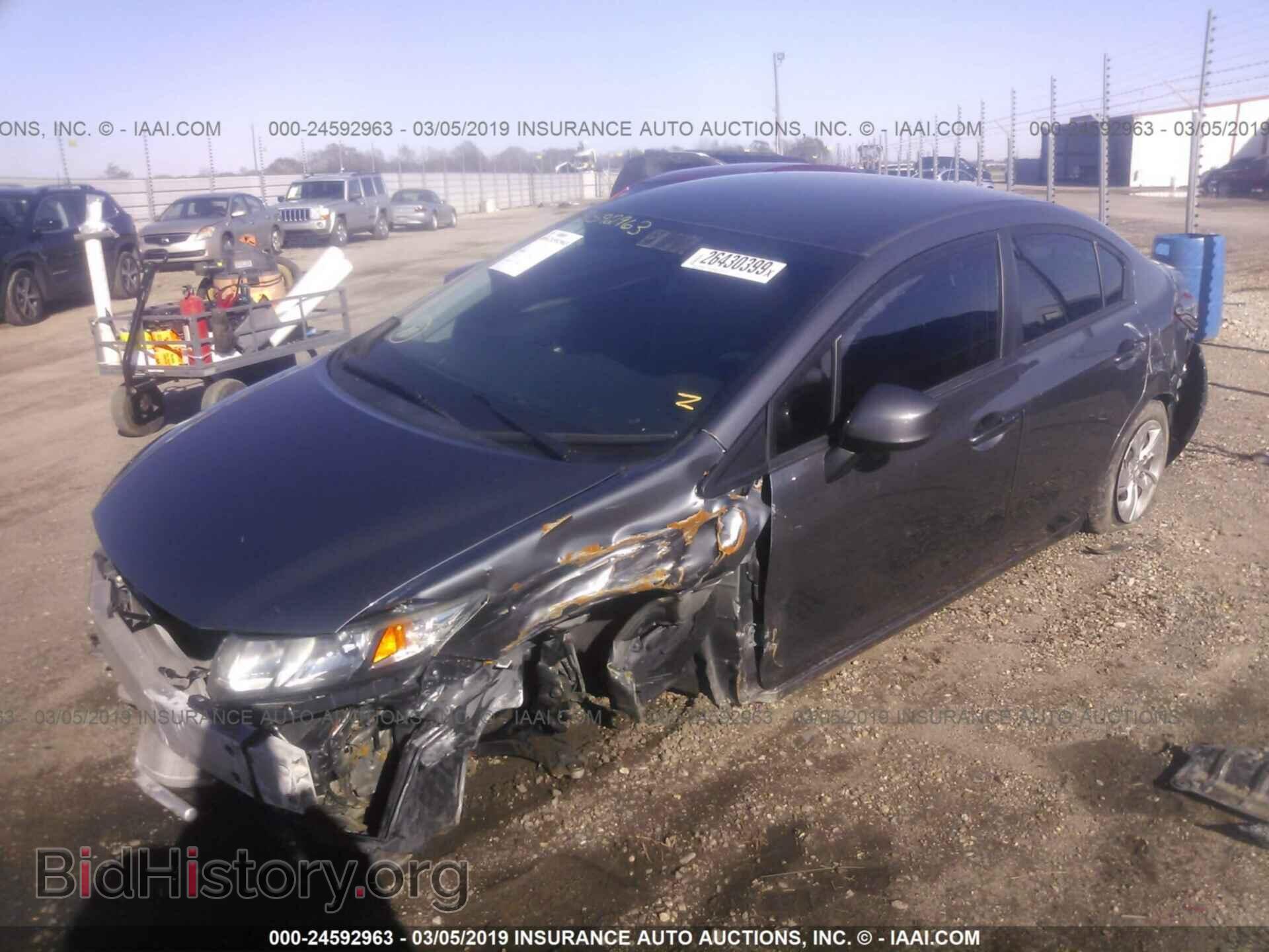 2013 HONDA CIVIC - VIN: 19XFB2F54DE069516 - Фото 2