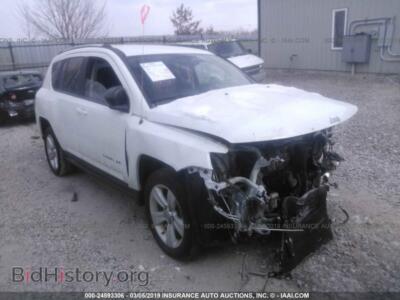 2012 Jeep COMPASS, white — VIN 1C4NJCAB0CD648357, IAAI