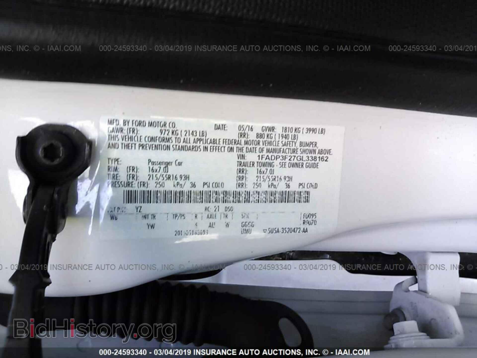 2016 FORD FOCUS - VIN: 1FADP3F27GL338162 - Фото 9