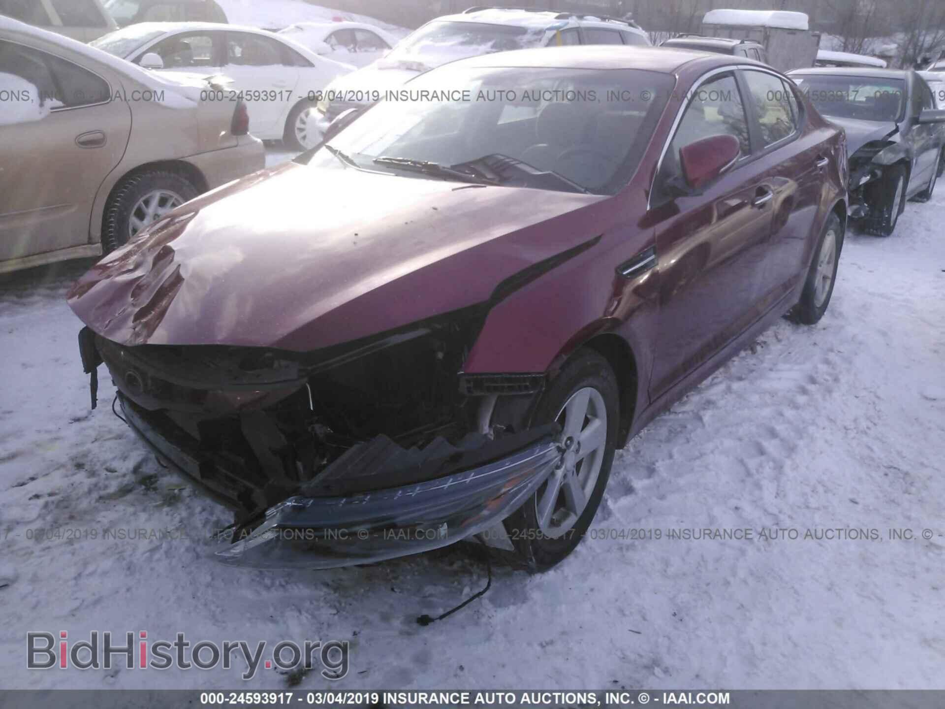 2015 KIA OPTIMA - VIN: 5XXGM4A70FG359619 - Фото 2