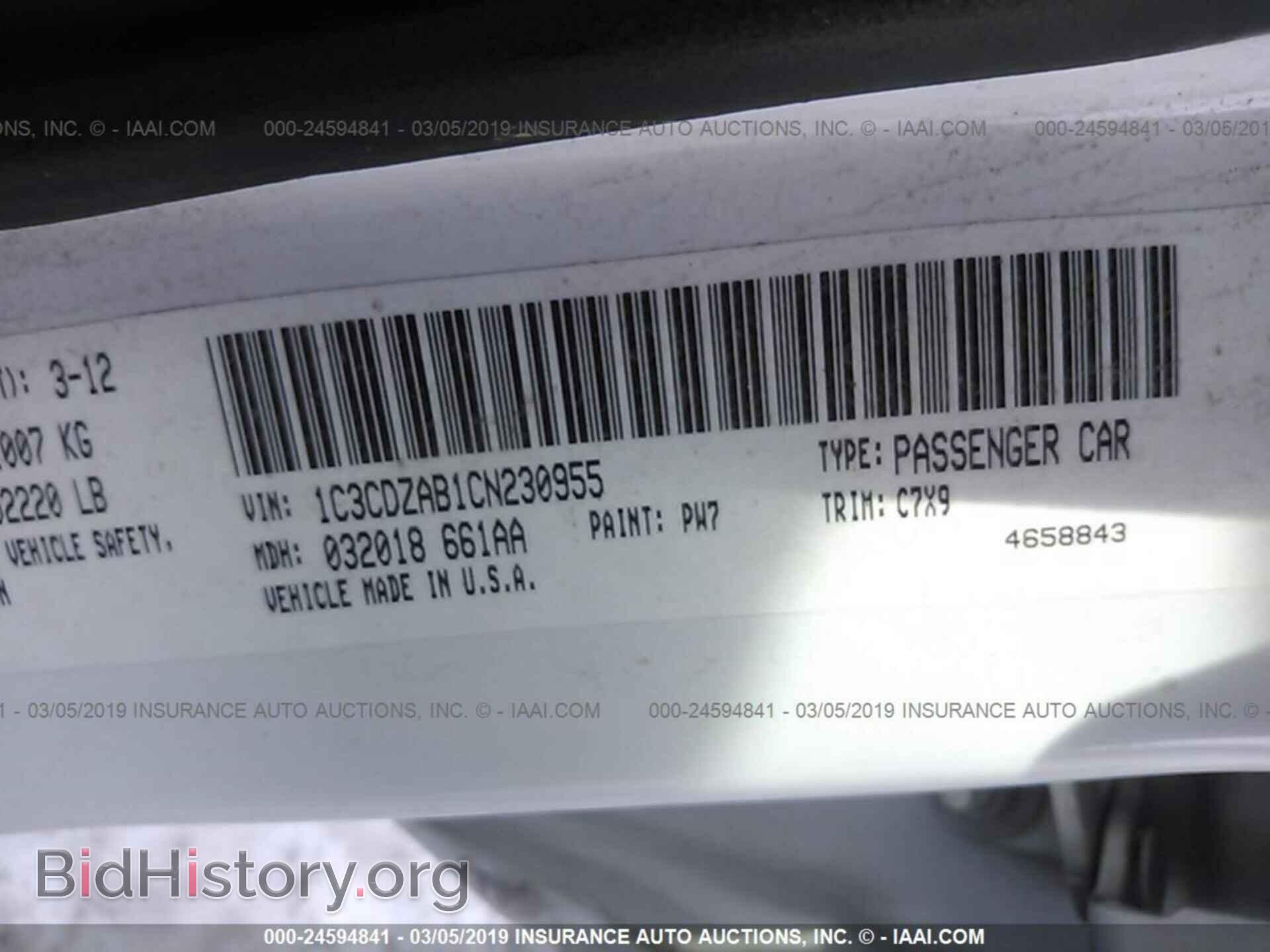 2012 DODGE AVENGER - VIN: 1C3CDZAB1CN230955 - Photo 9