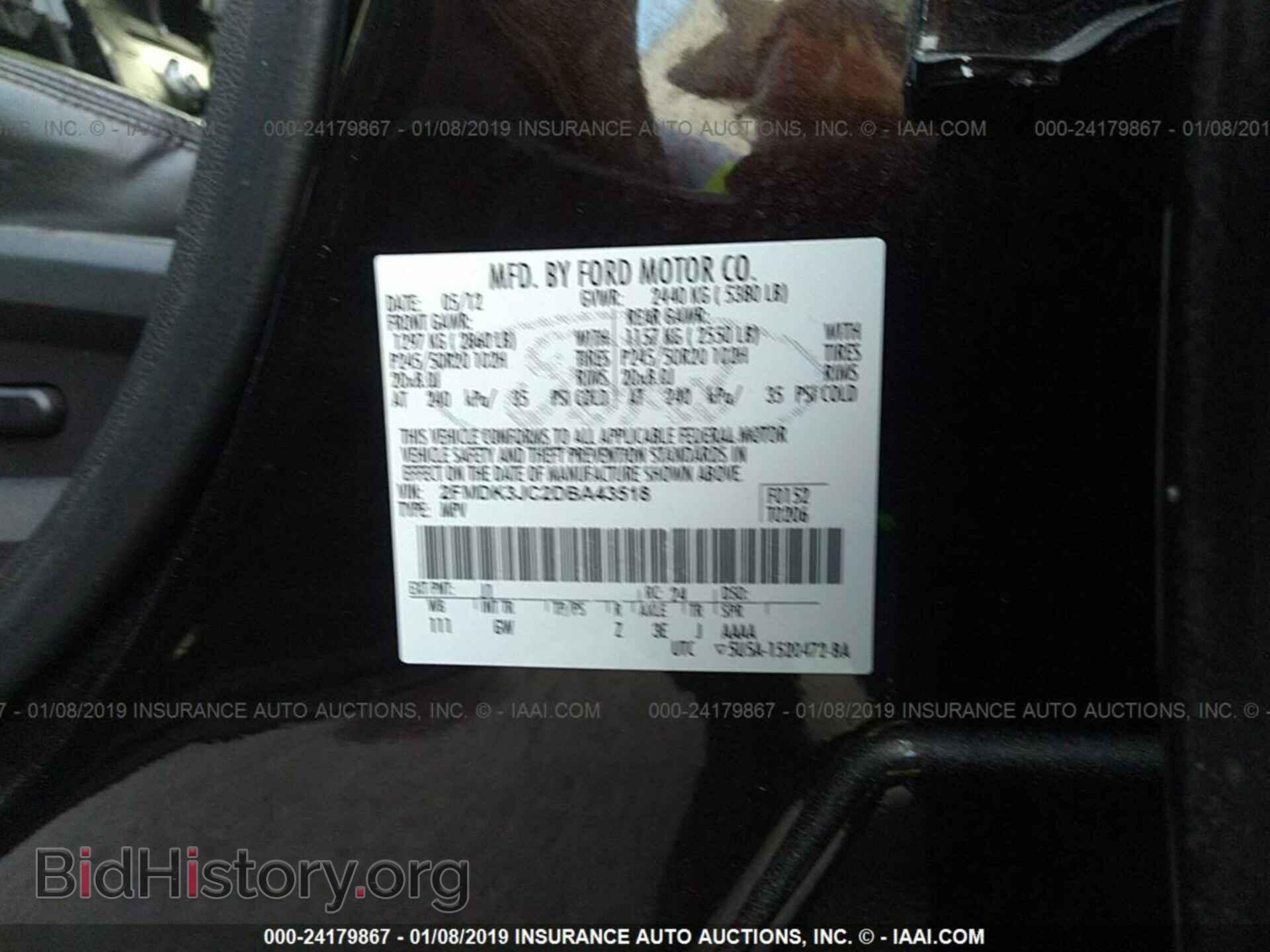 2013 FORD EDGE - VIN: 2FMDK3JC2DBA43518 - Photo 9