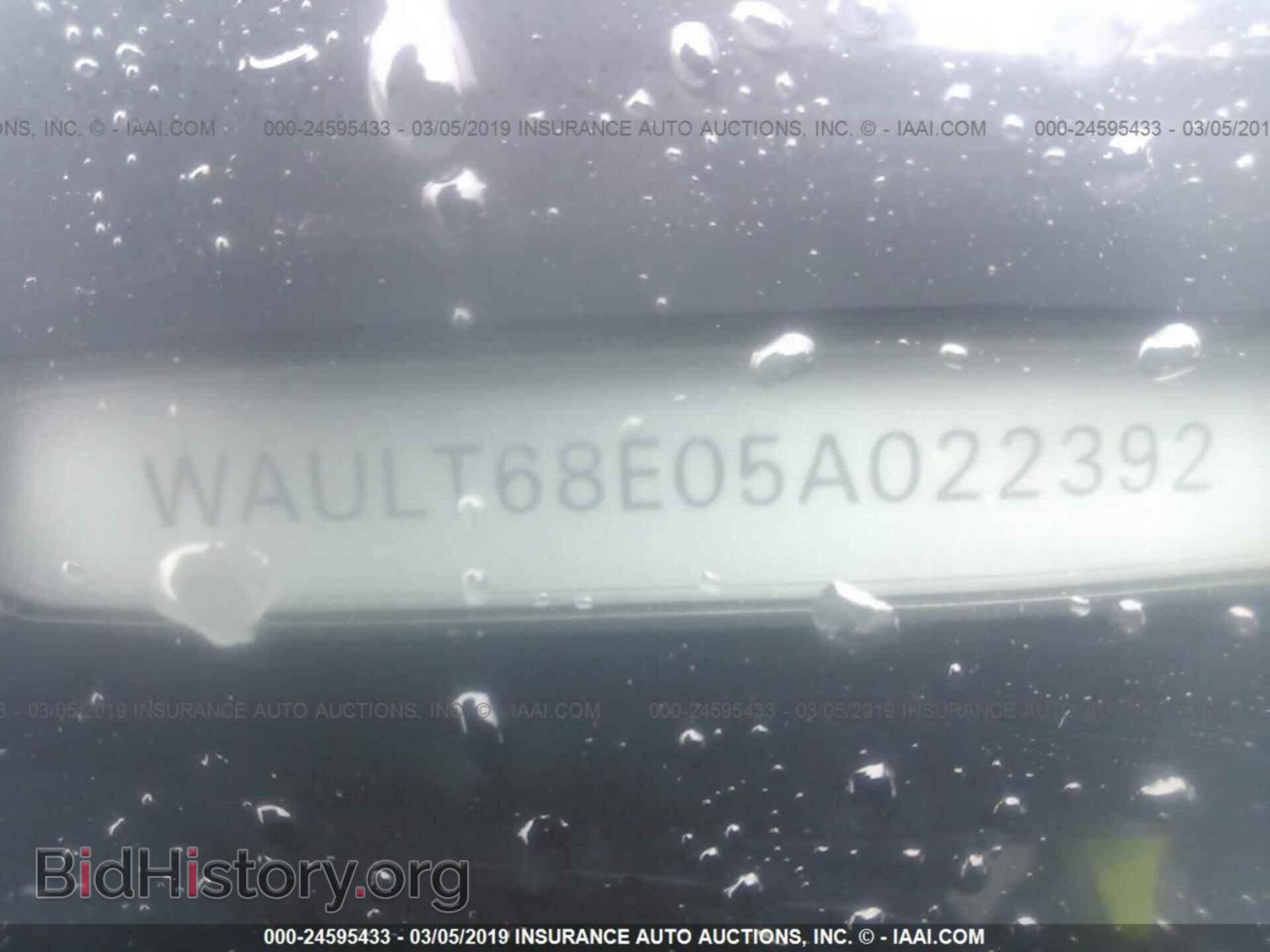 2005 AUDI A4 - VIN: WAULT68E05A022392 - Фото 9