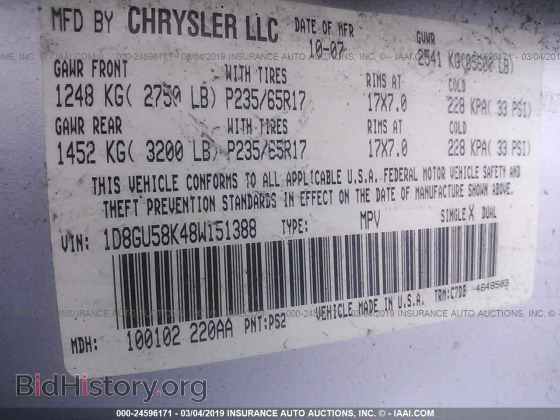2008 DODGE NITRO - VIN: 1D8GU58K48W151388 - Photo 9