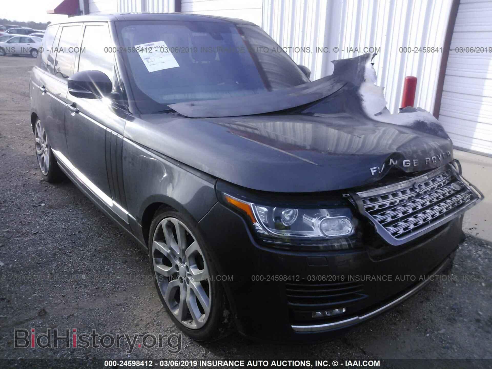 Фотография SALGS2KF8GA272993 - LAND ROVER RANGE ROVER 2016