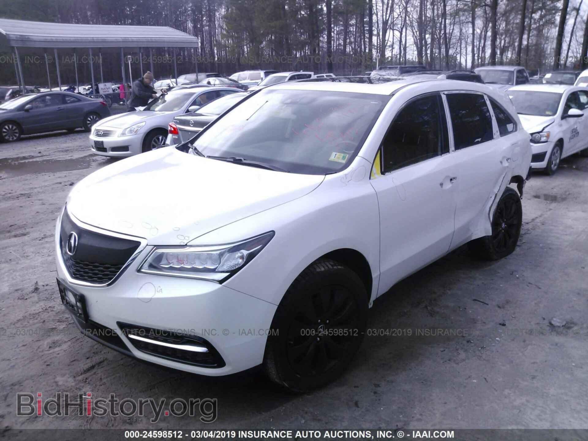 2014 ACURA MDX - VIN: 5FRYD4H45EB012285 - Фото 2