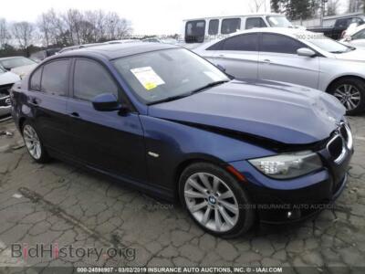 2011 BMW 328, синий — VIN WBAPH7C54BE676008, IAAI
