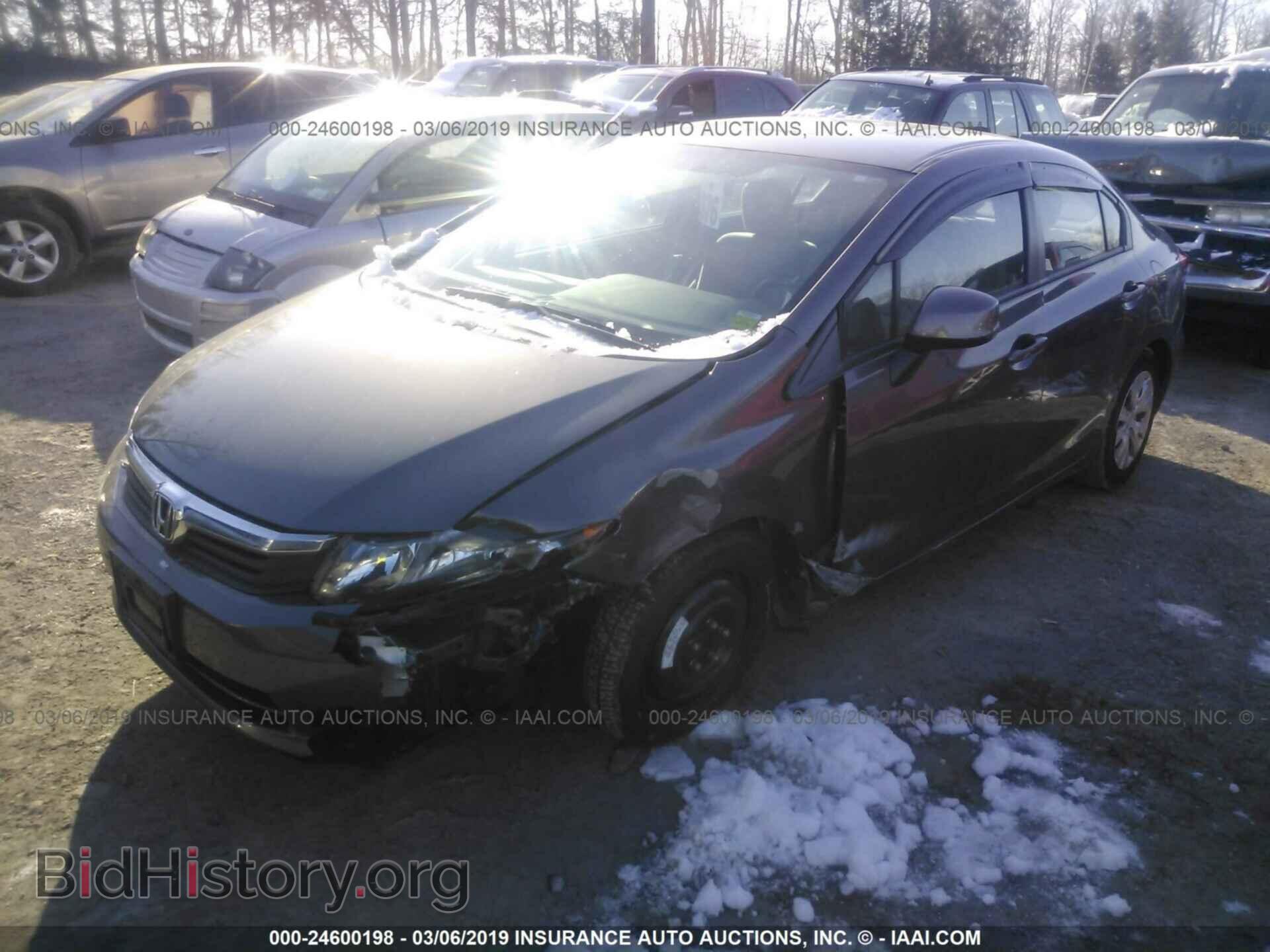 2012 HONDA CIVIC - VIN: 19XFB2F52CE391702 - Фото 2