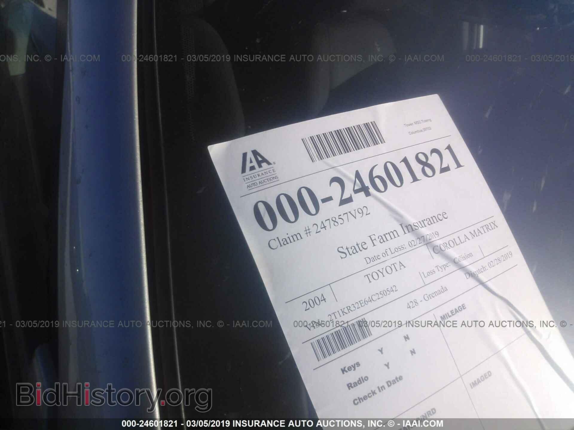 2004 TOYOTA COROLLA MATRIX - VIN: 2T1KR32E64C250542 - Фото 10