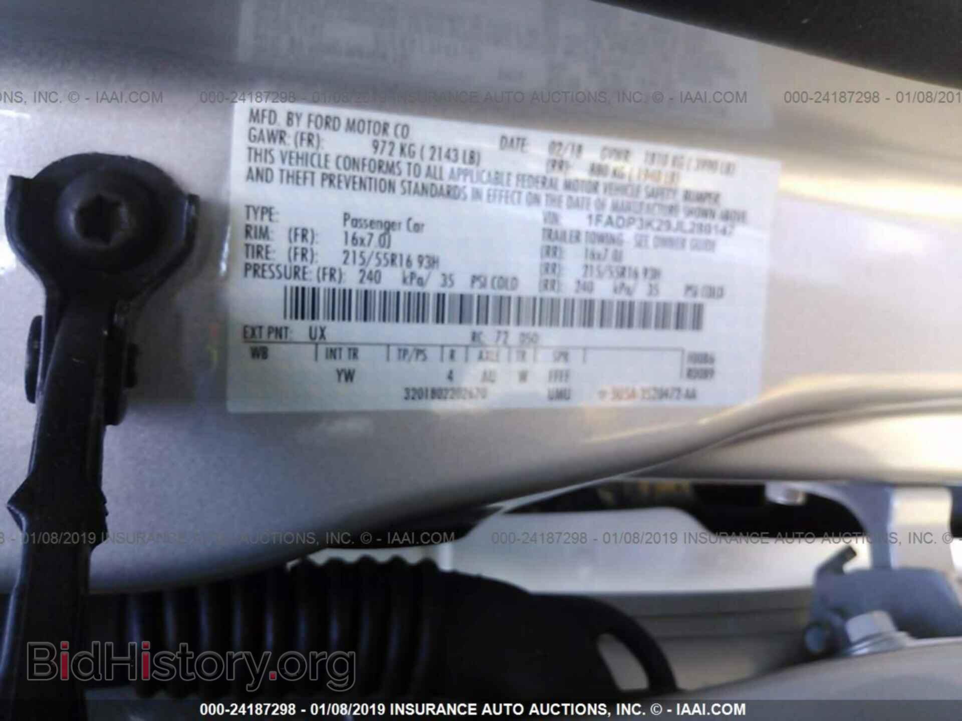 2018 FORD FOCUS - VIN: 1FADP3K29JL280147 - Photo 9