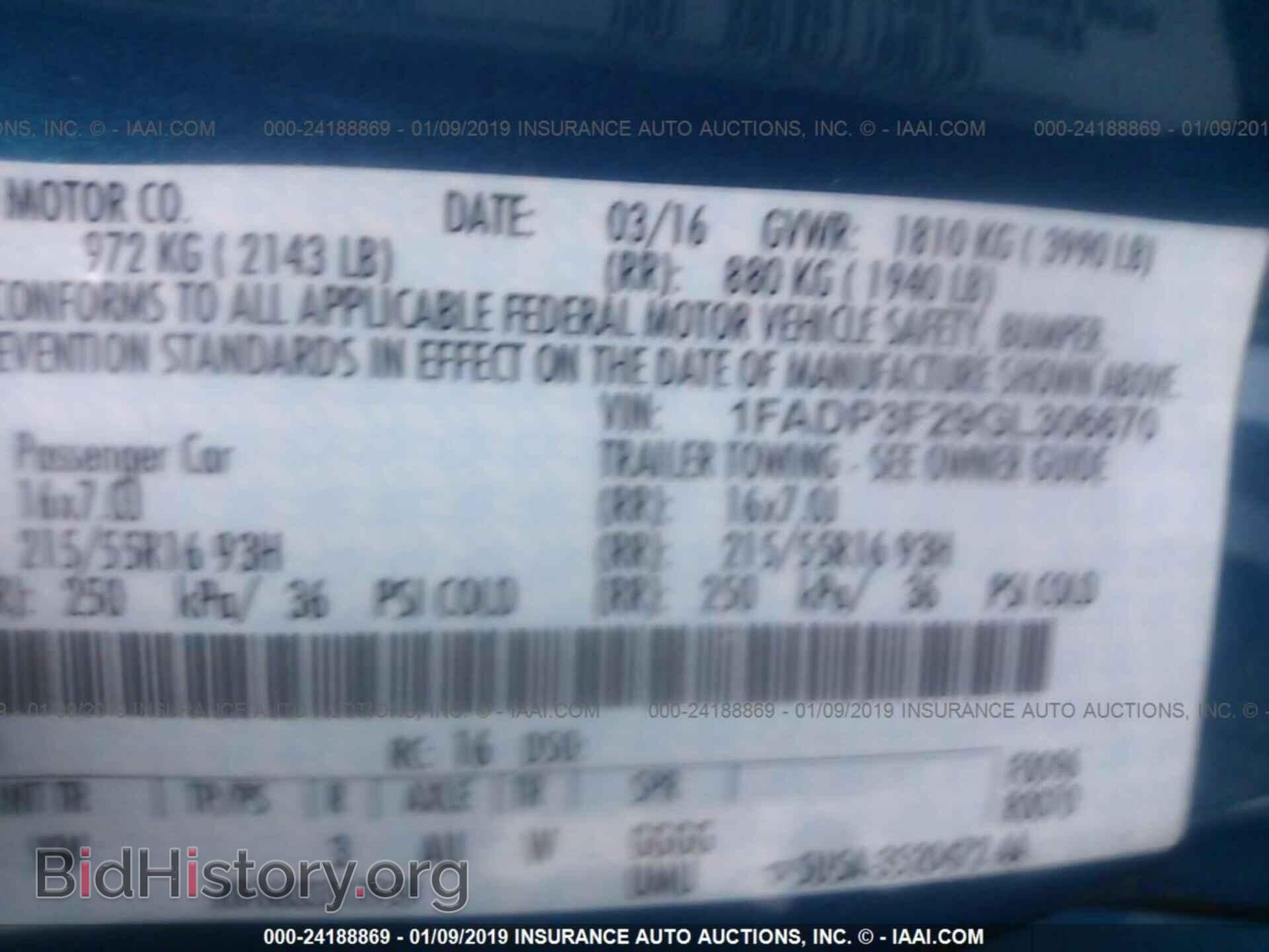 2016 FORD FOCUS - VIN: 1FADP3F29GL306670 - Photo 9