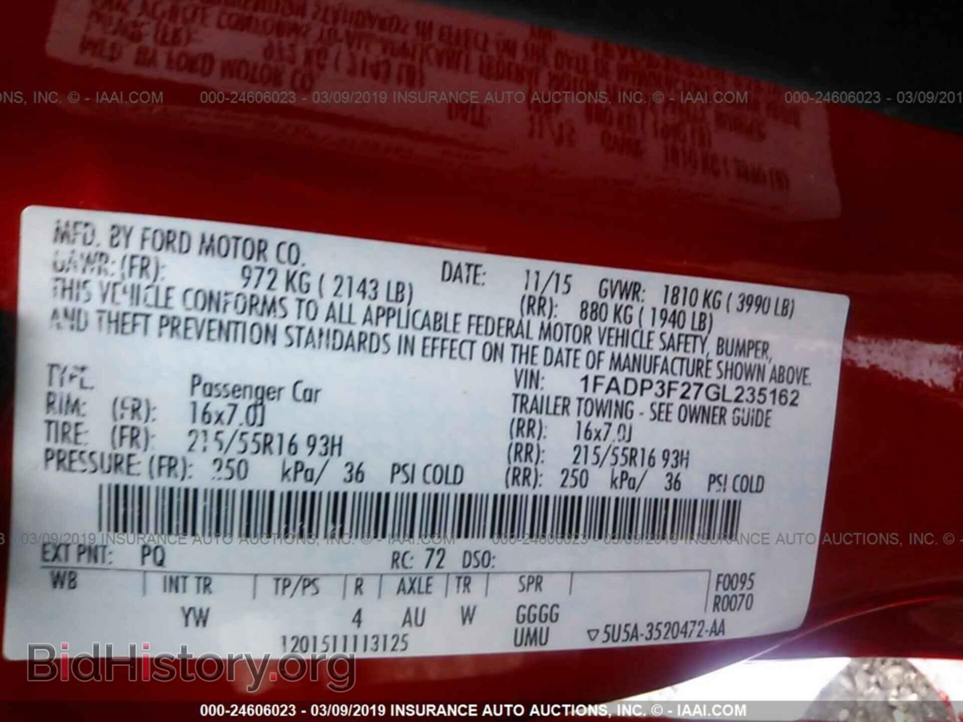 2016 FORD FOCUS - VIN: 1FADP3F27GL235162 - Фото 9