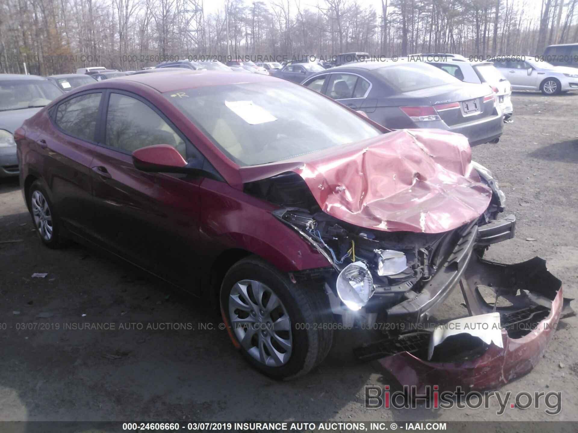 Photo KMHDH4AE4DU505271 - HYUNDAI ELANTRA 2013