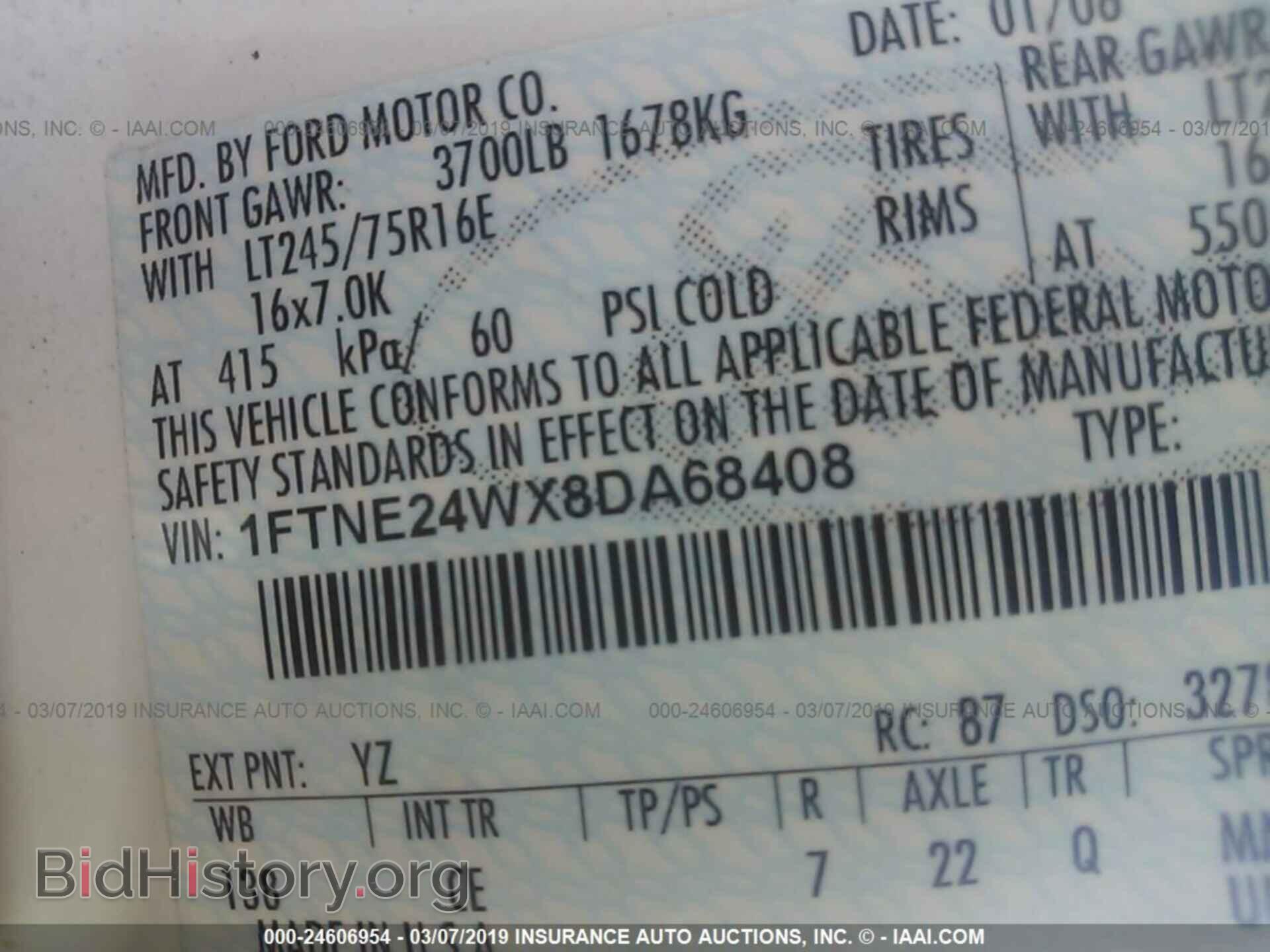 2008 FORD ECONOLINE - VIN: 1FTNE24WX8DA68408 - Фото 9