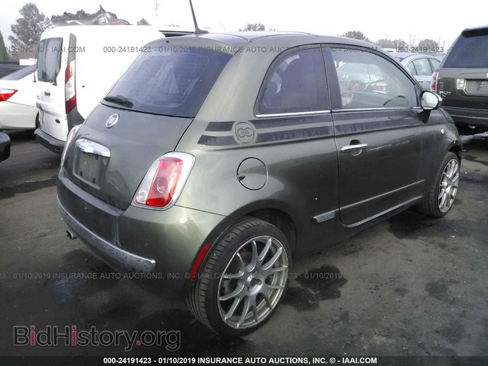2012 FIAT 500 - VIN: 3C3CFFCR3CT106401 - Фото 4