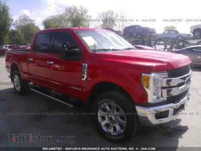 2017 Ford F250 Super Duty, red — VIN 1FT7W2BT6HEE56017, IAAI