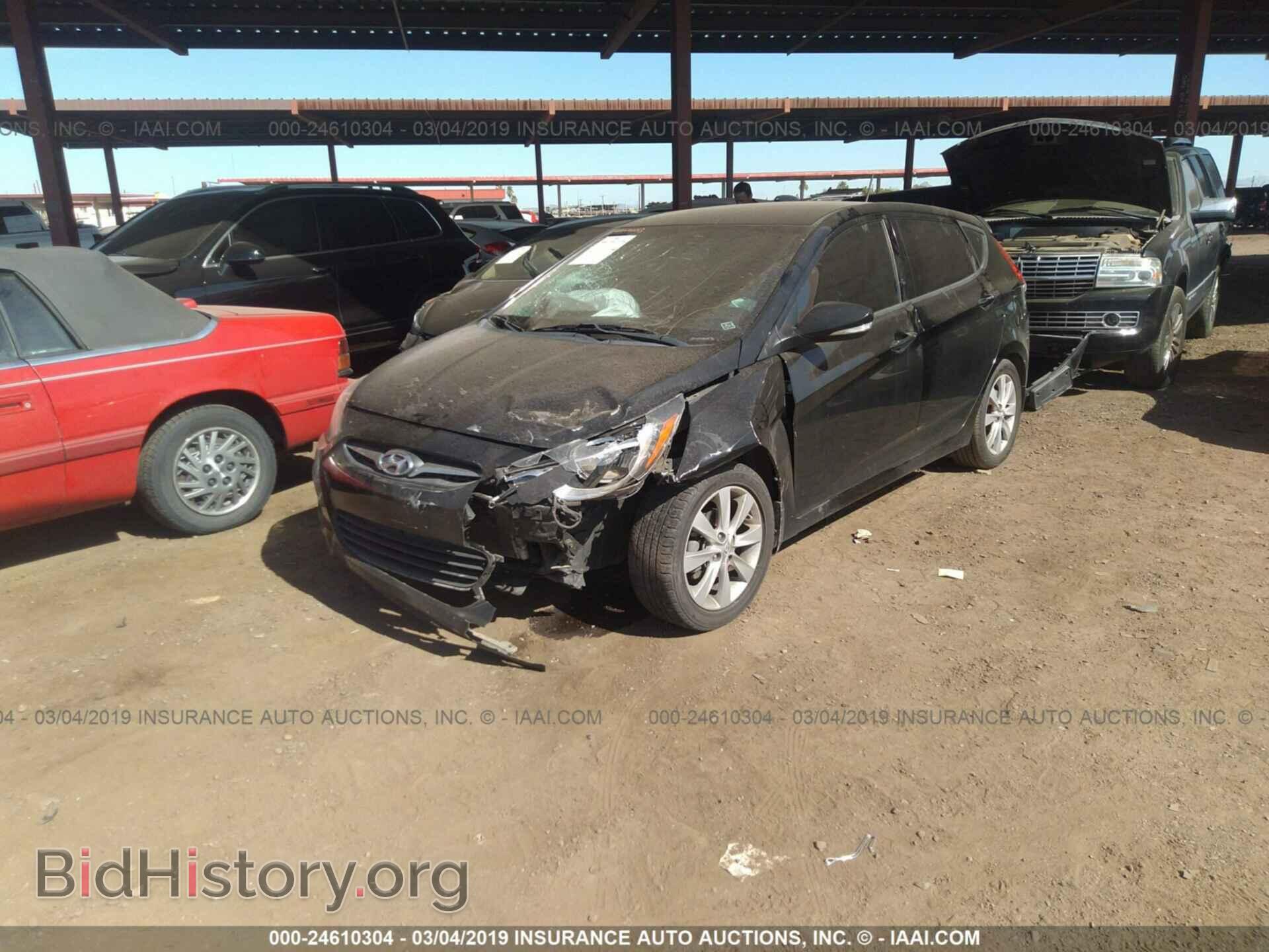 2013 HYUNDAI ACCENT - VIN: KMHCU5AE4DU077490 - Фото 2