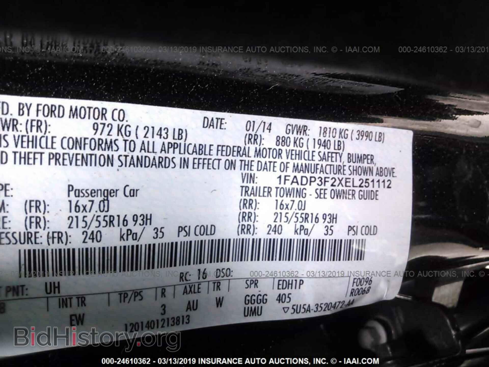 2014 FORD FOCUS - VIN: 1FADP3F2XEL251112 - Photo 9