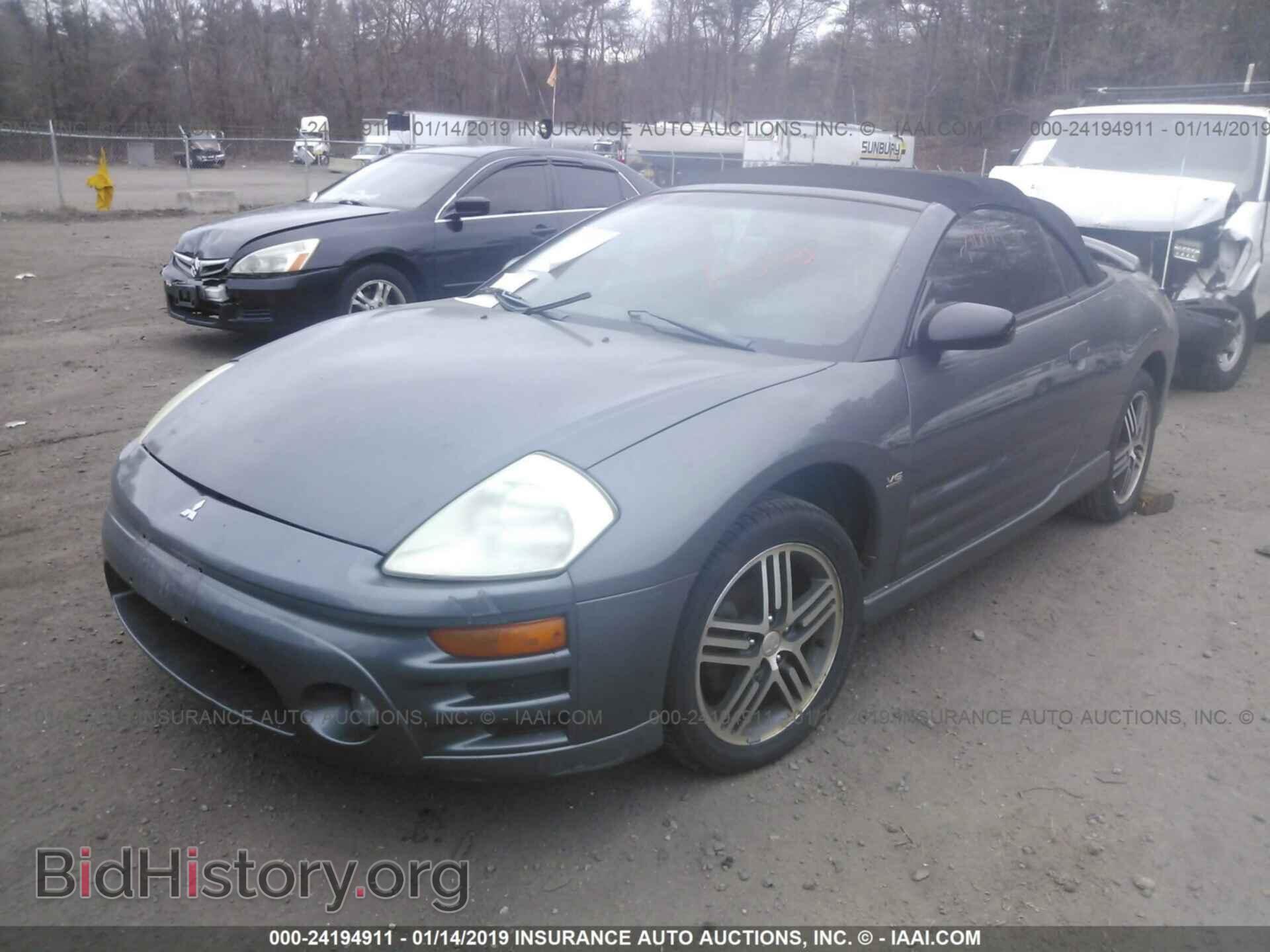 2003 MITSUBISHI ECLIPSE - VIN: 4A3AE75H13E124828 - Фото 2