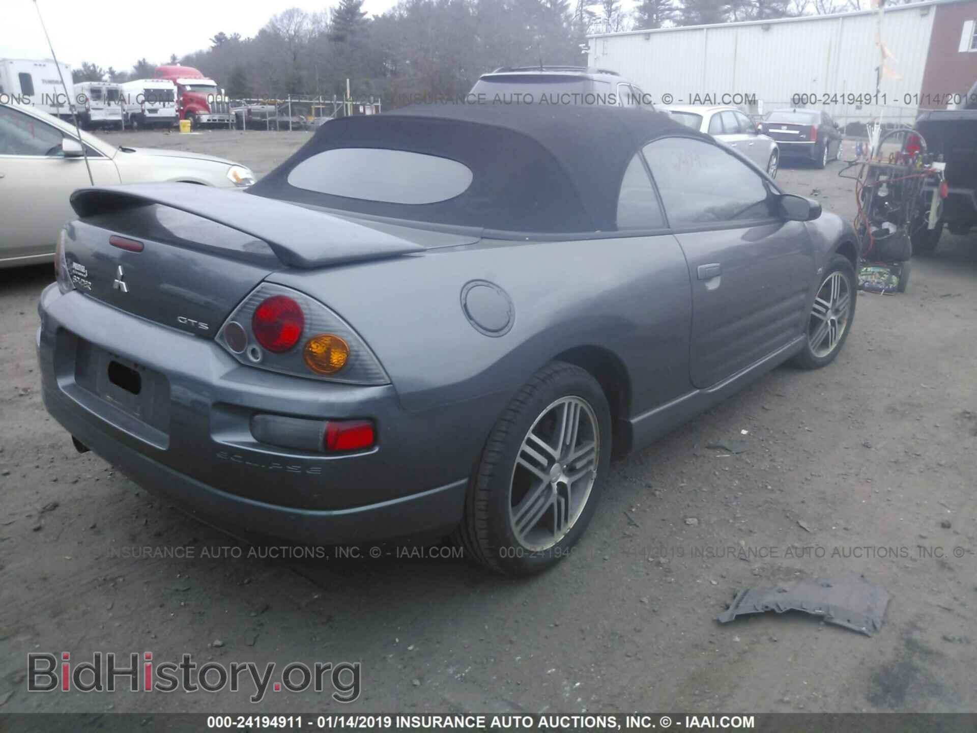 2003 MITSUBISHI ECLIPSE - VIN: 4A3AE75H13E124828 - Фото 4