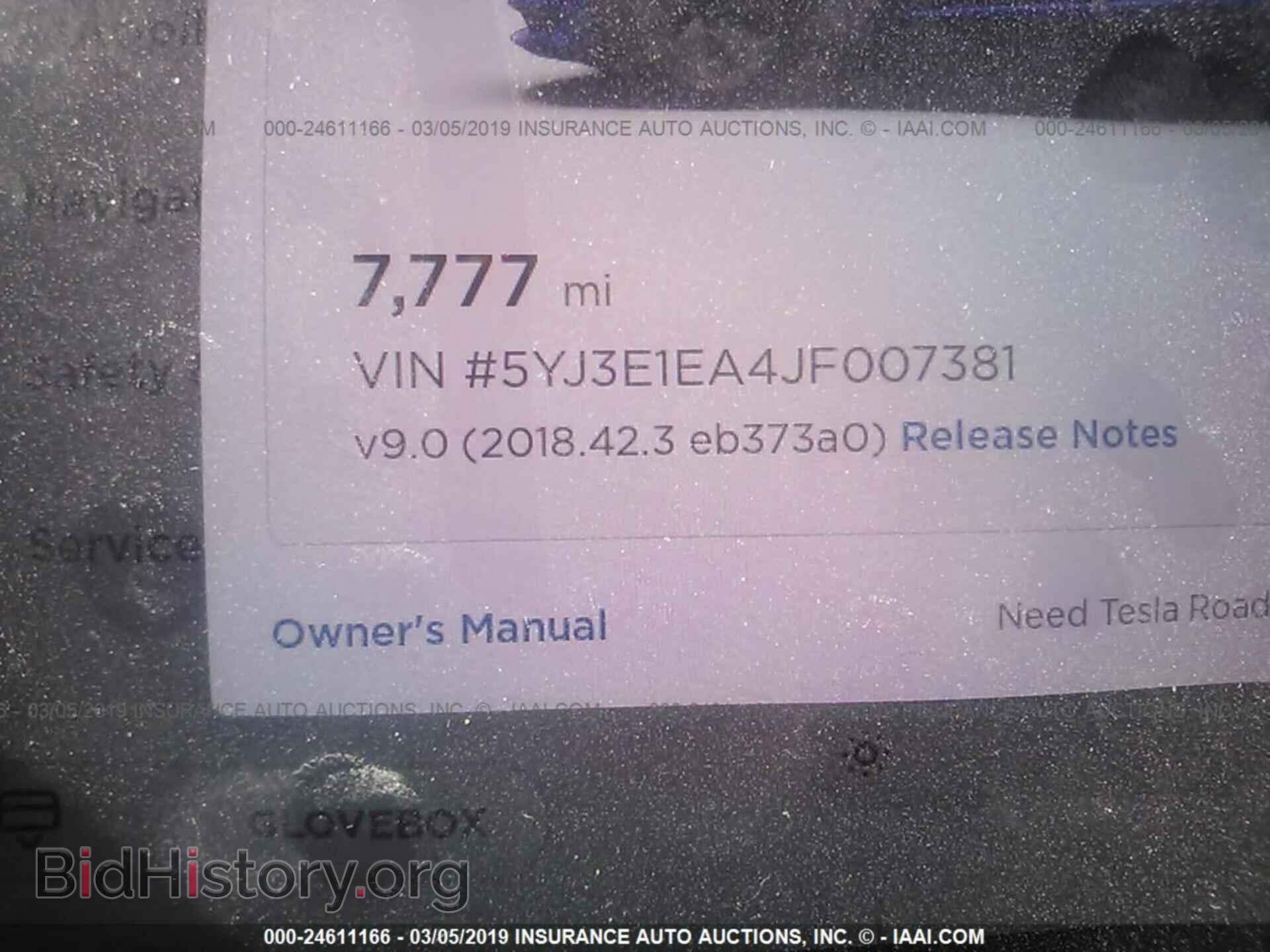 2018 TESLA MODEL 3 - VIN: 5YJ3E1EA4JF007381 - Photo 7