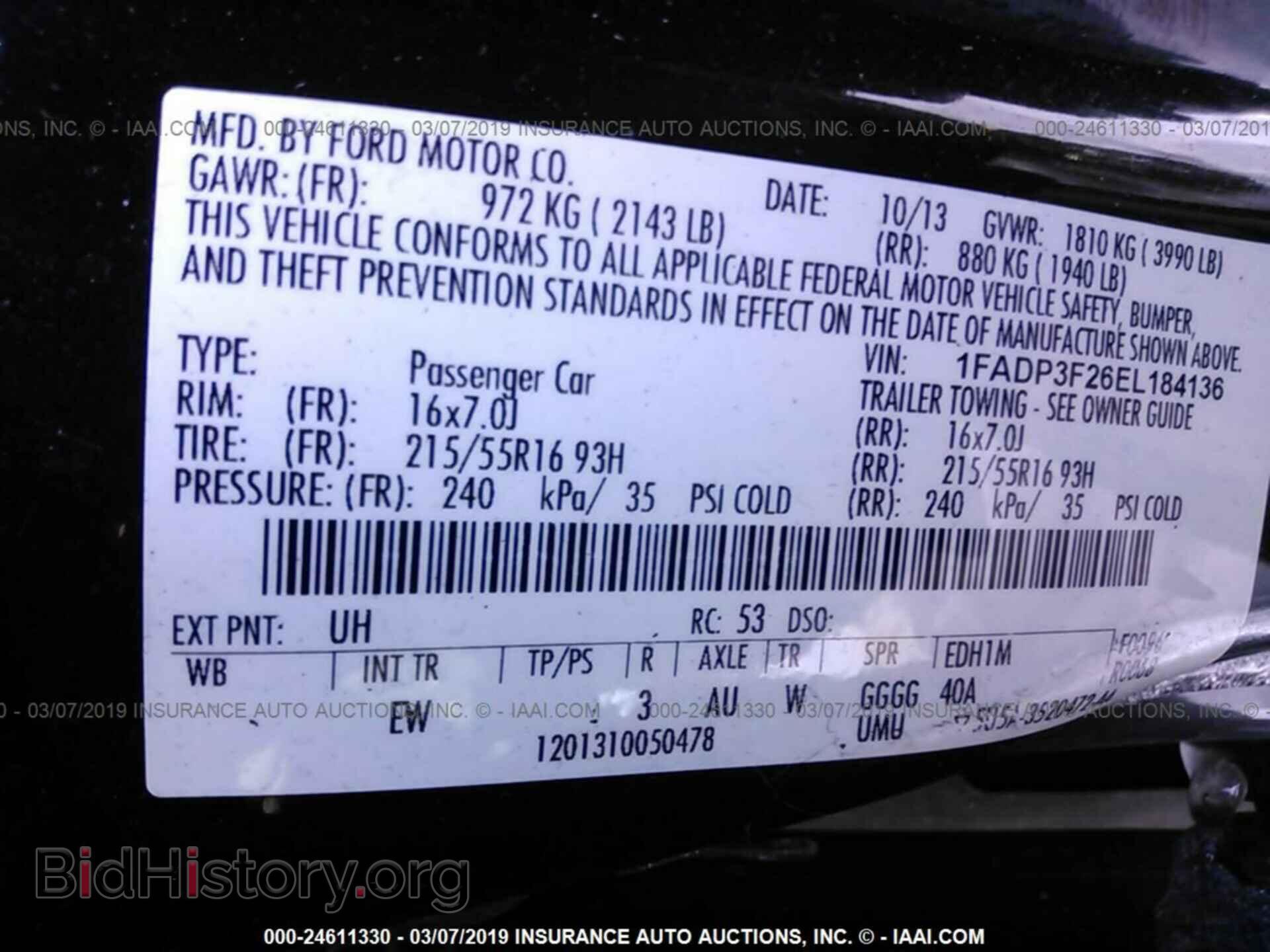 2014 FORD FOCUS - VIN: 1FADP3F26EL184136 - Photo 9