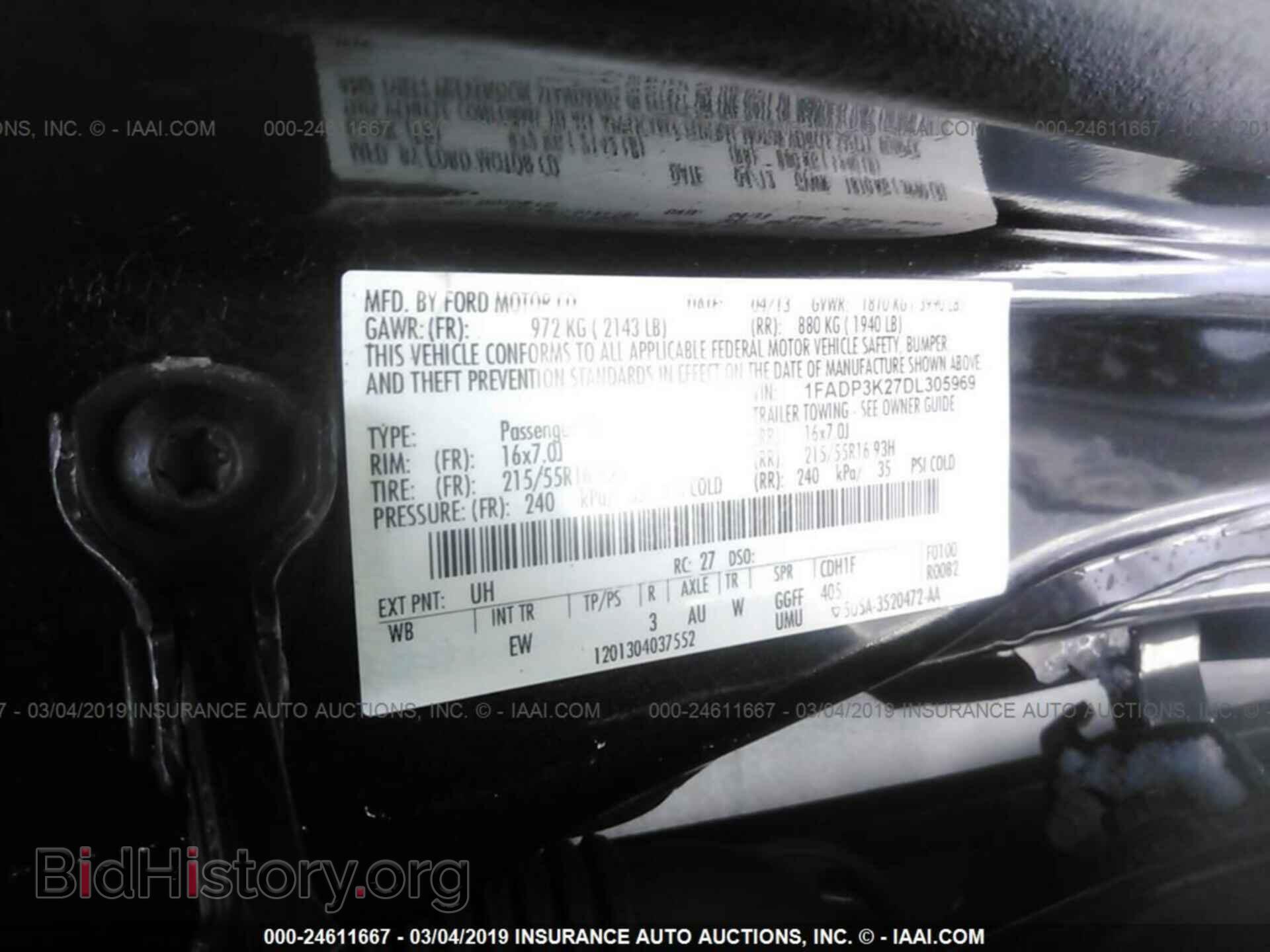 2013 FORD FOCUS - VIN: 1FADP3K27DL305969 - Photo 9