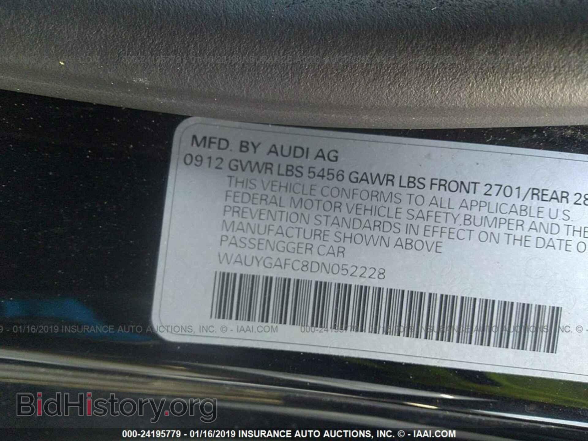 2013 AUDI A7 - VIN: WAUYGAFC8DN052228 - Photo 9