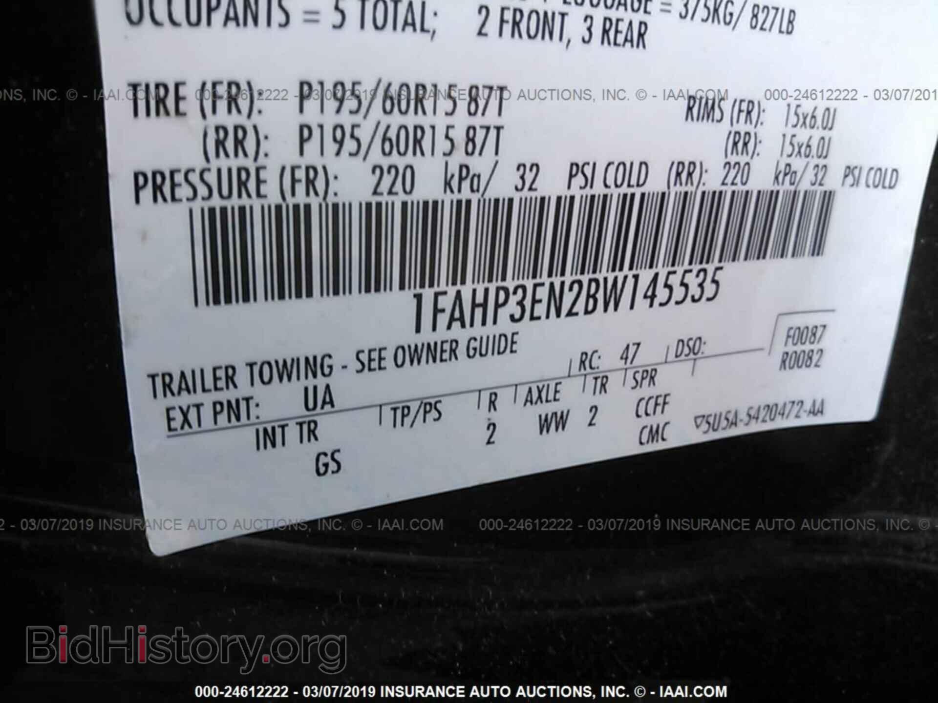 2011 FORD FOCUS - VIN: 1FAHP3EN2BW145535 - Photo 9