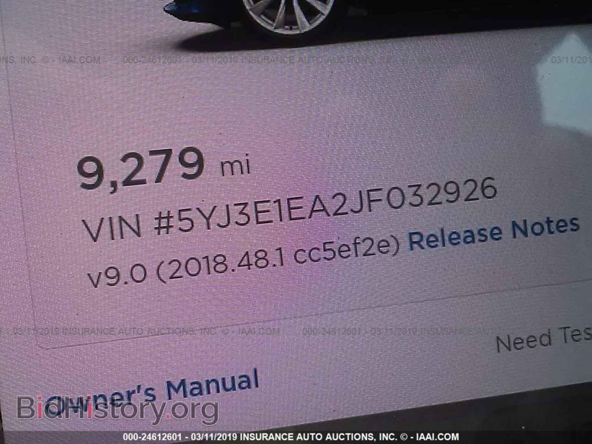 2018 TESLA MODEL 3 - VIN: 5YJ3E1EA2JF032926 - Фото 7