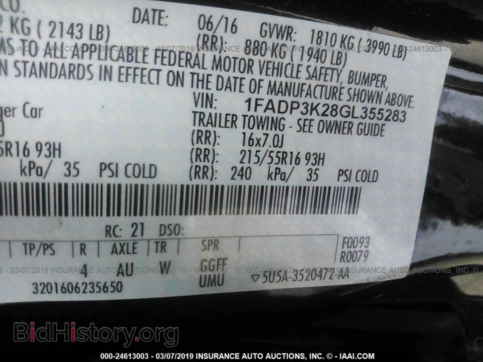 2016 FORD FOCUS - VIN: 1FADP3K28GL355283 - Photo 9